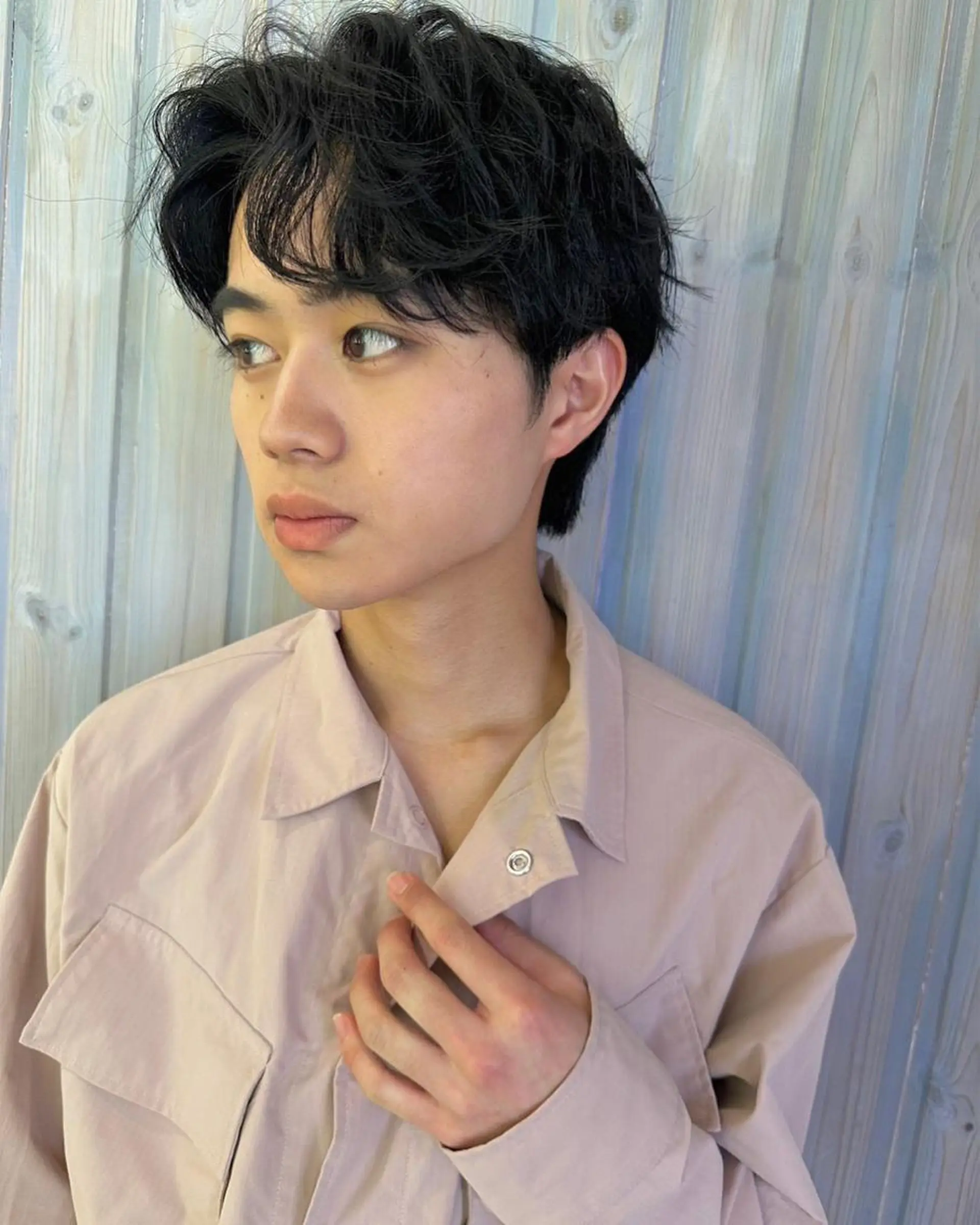 パーマ メンズ カット ヘアカラー 増渕 駿介のヘアスタイル