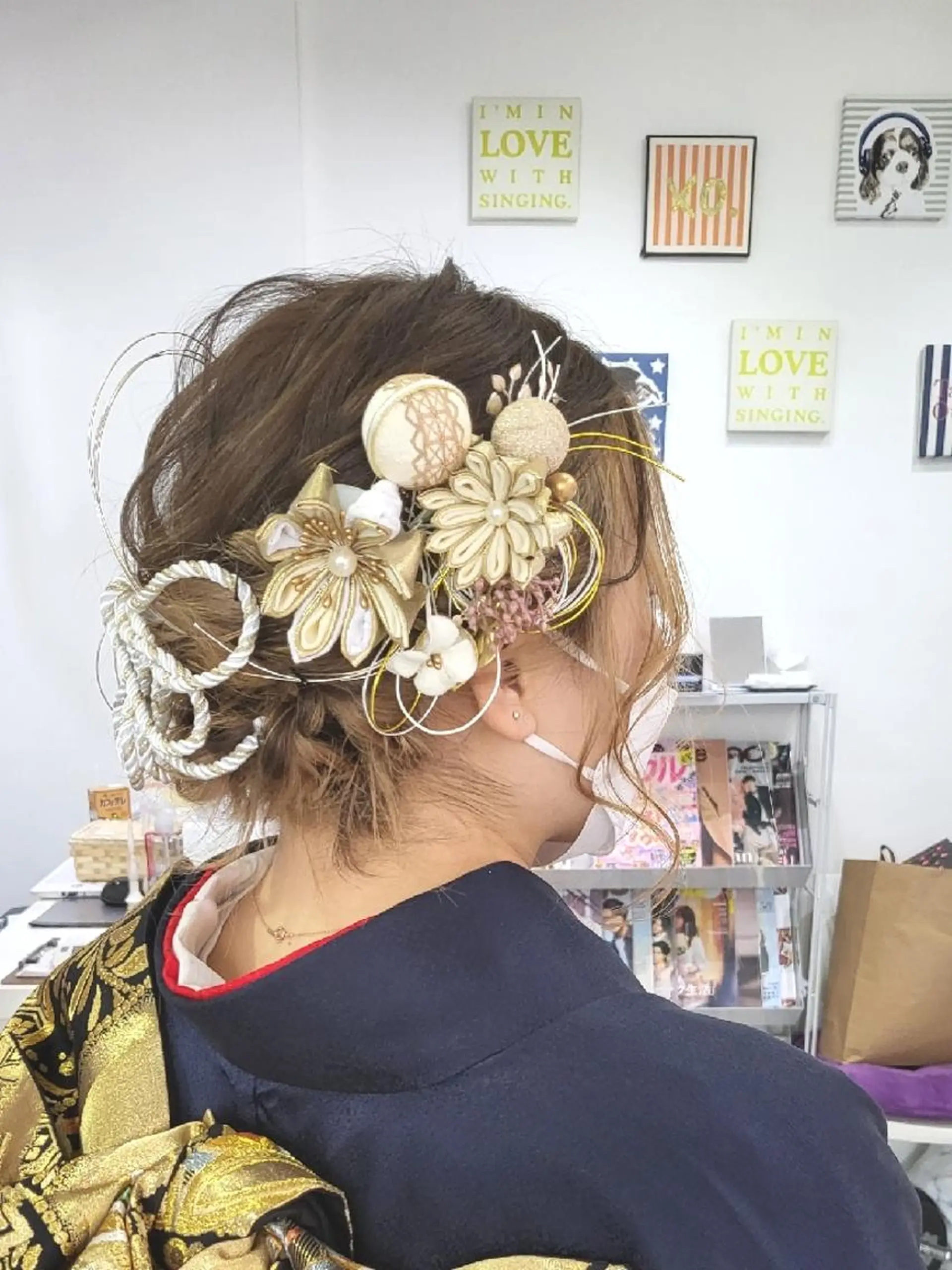 ミディアム カラー ヘアアレンジ ボブ ナカシマ  アユミのヘアスタイル