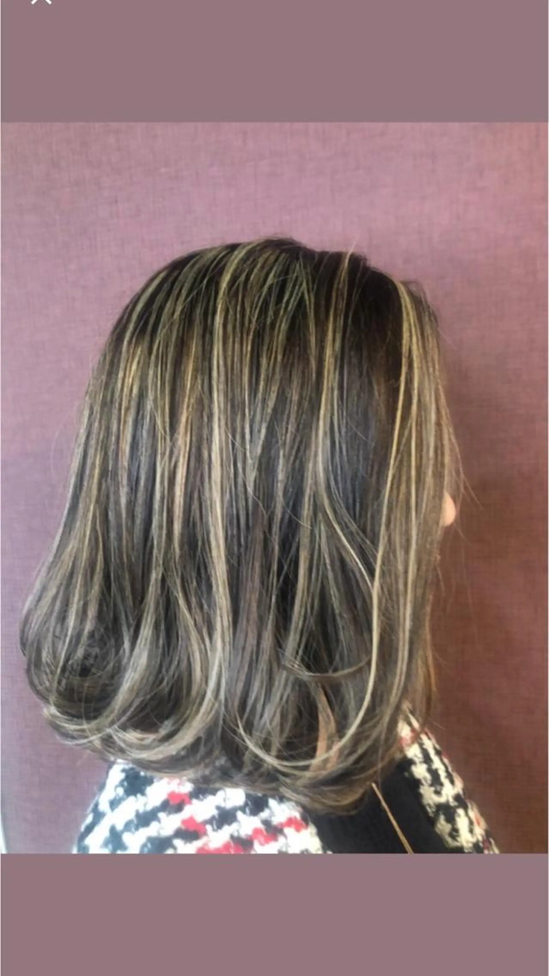 ミディアム カラー ハイライトカラー ハイライト カット ヘアカラー トリートメント グランルシア梅田所属・女性指名人気no.1 尾崎のヘアスタイル