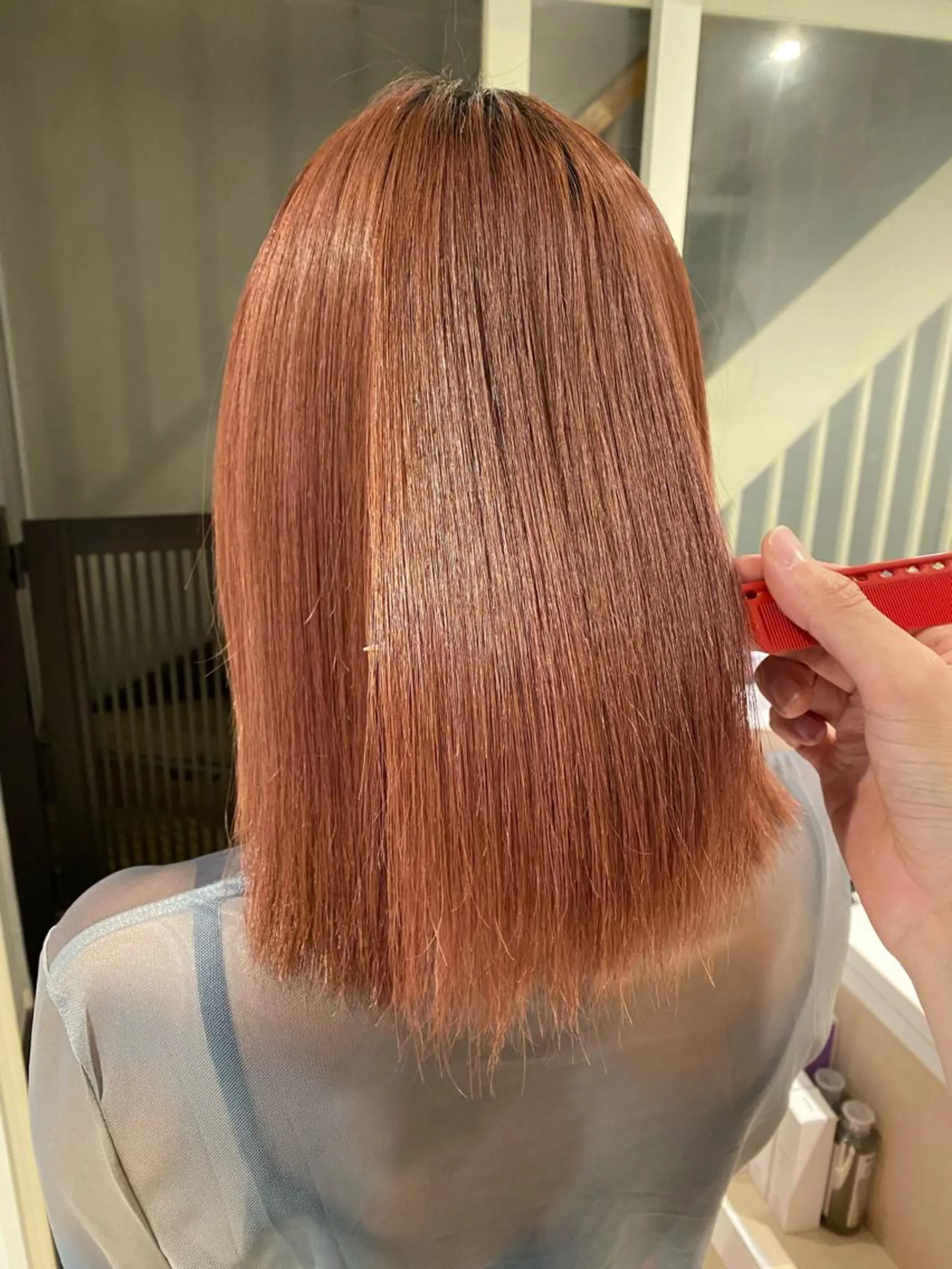 ミディアム 🌈評価No.1🌈 艶髪カラー❌エクステのヘアスタイル