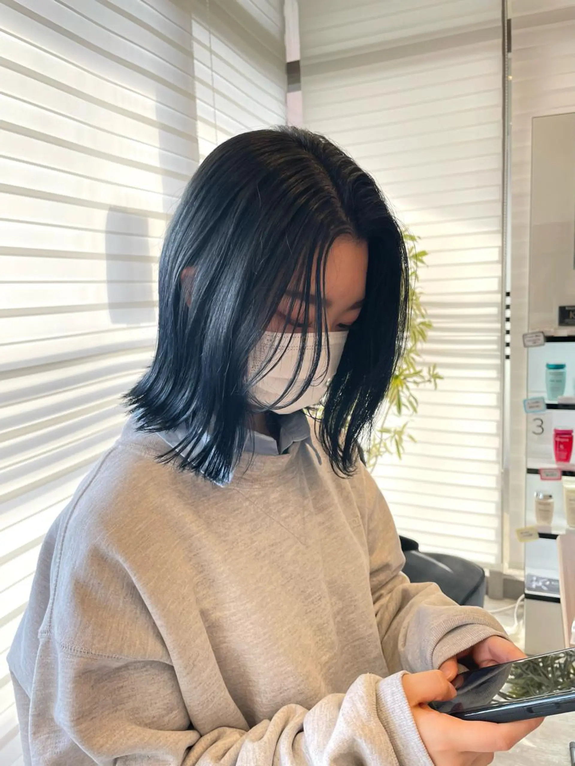 ミディアム カラー 田中   麗彩也のヘアスタイル
