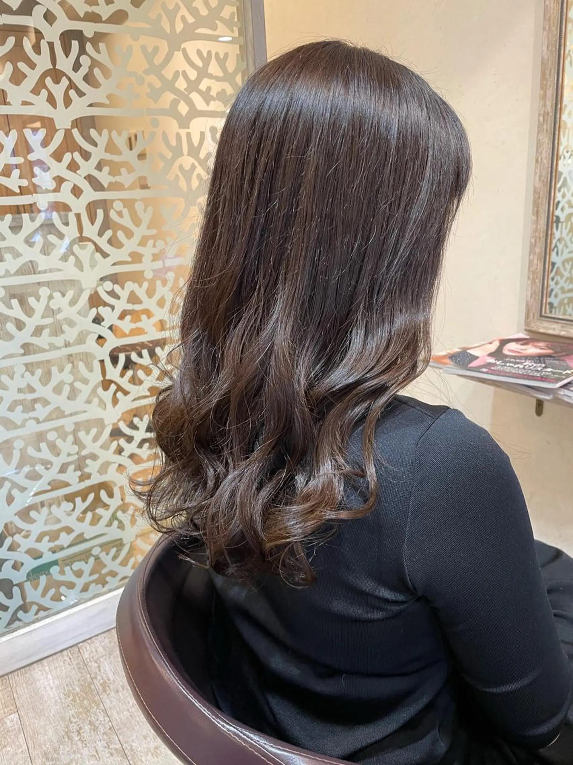 ロング カラー カット ヘアカラー Agu hair verse所属・小顔/似合わせカット 杉山莉菜のヘアスタイル