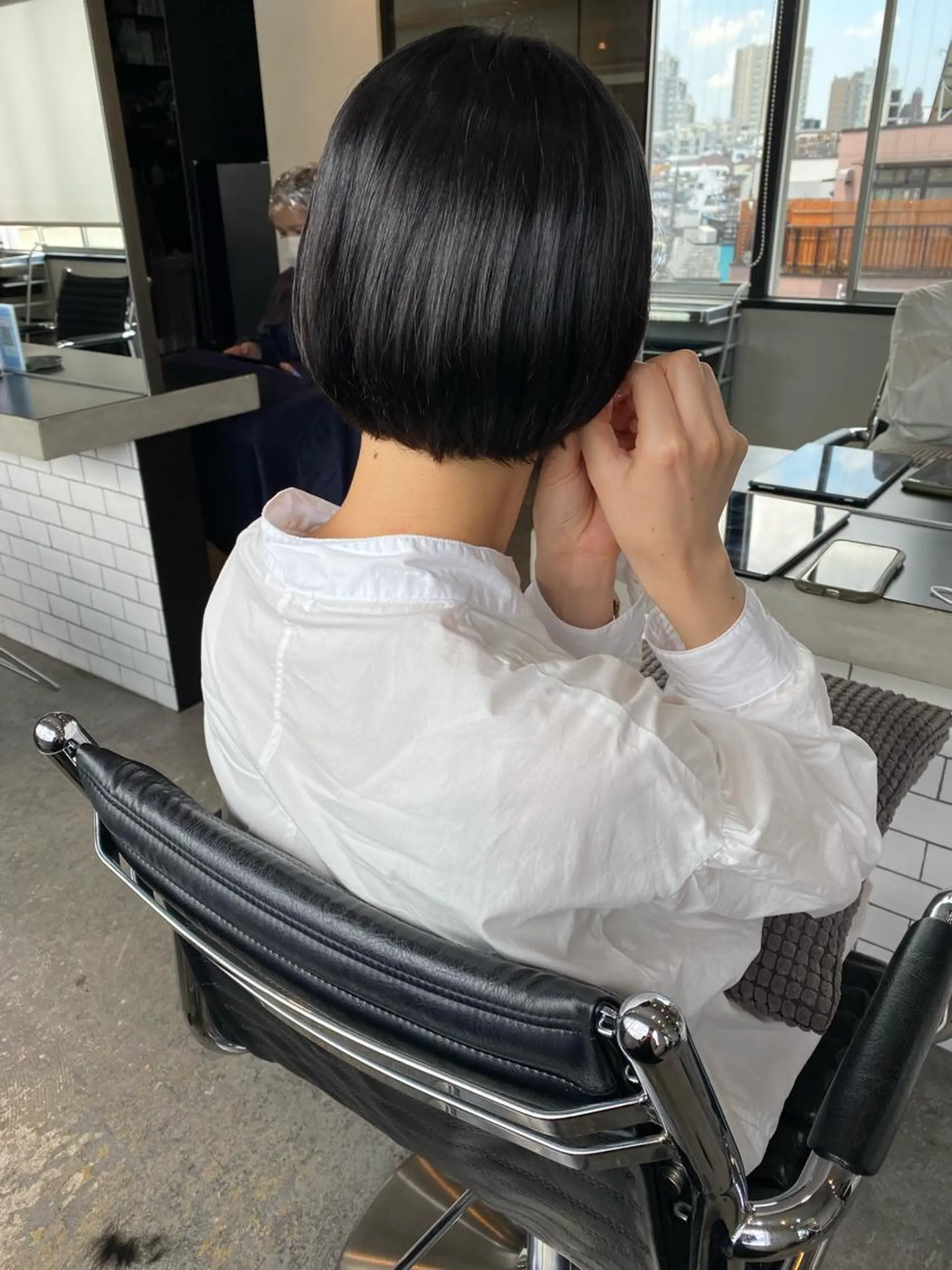 ショート カラー ヘアアレンジ ボブ stylist/蛯谷 珠里のヘアスタイル