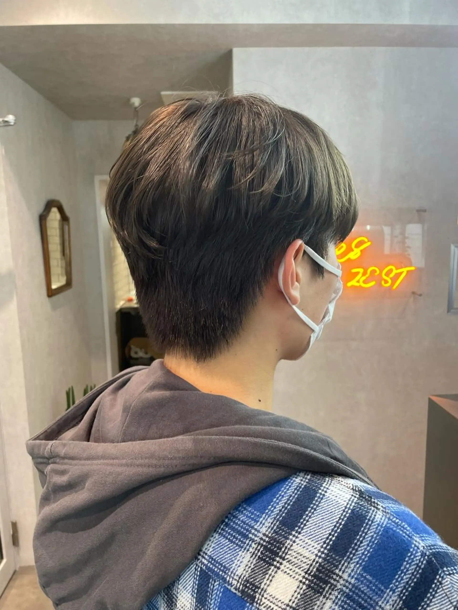 カラー メンズ メンズ韓国風 マッシュ 刈り上げ モモ 🍑のマツエク・マツパデザイン