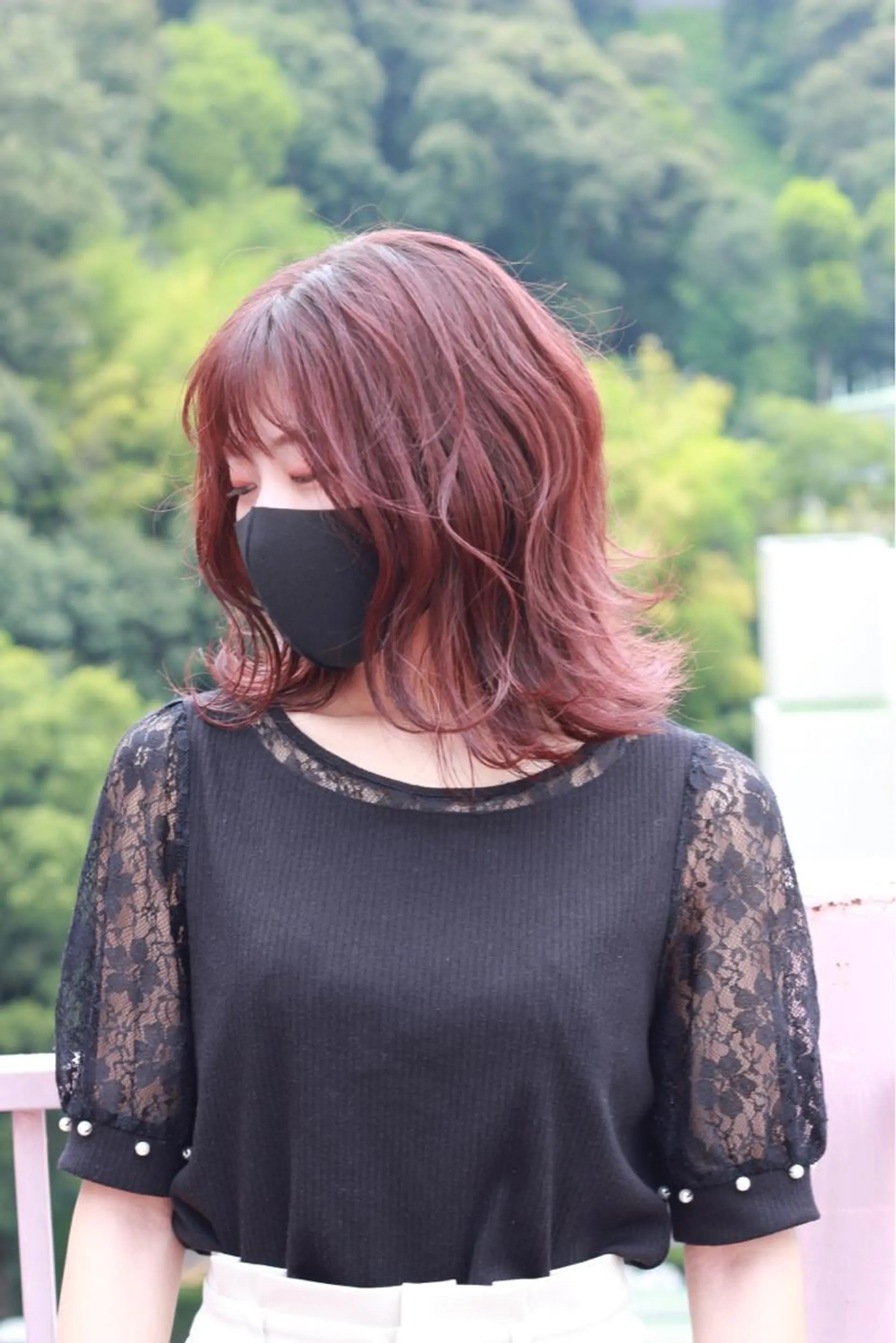 ミディアム カラー ピンクカラー カット ヘアカラー Viage （ビアージュ）のヘアスタイル