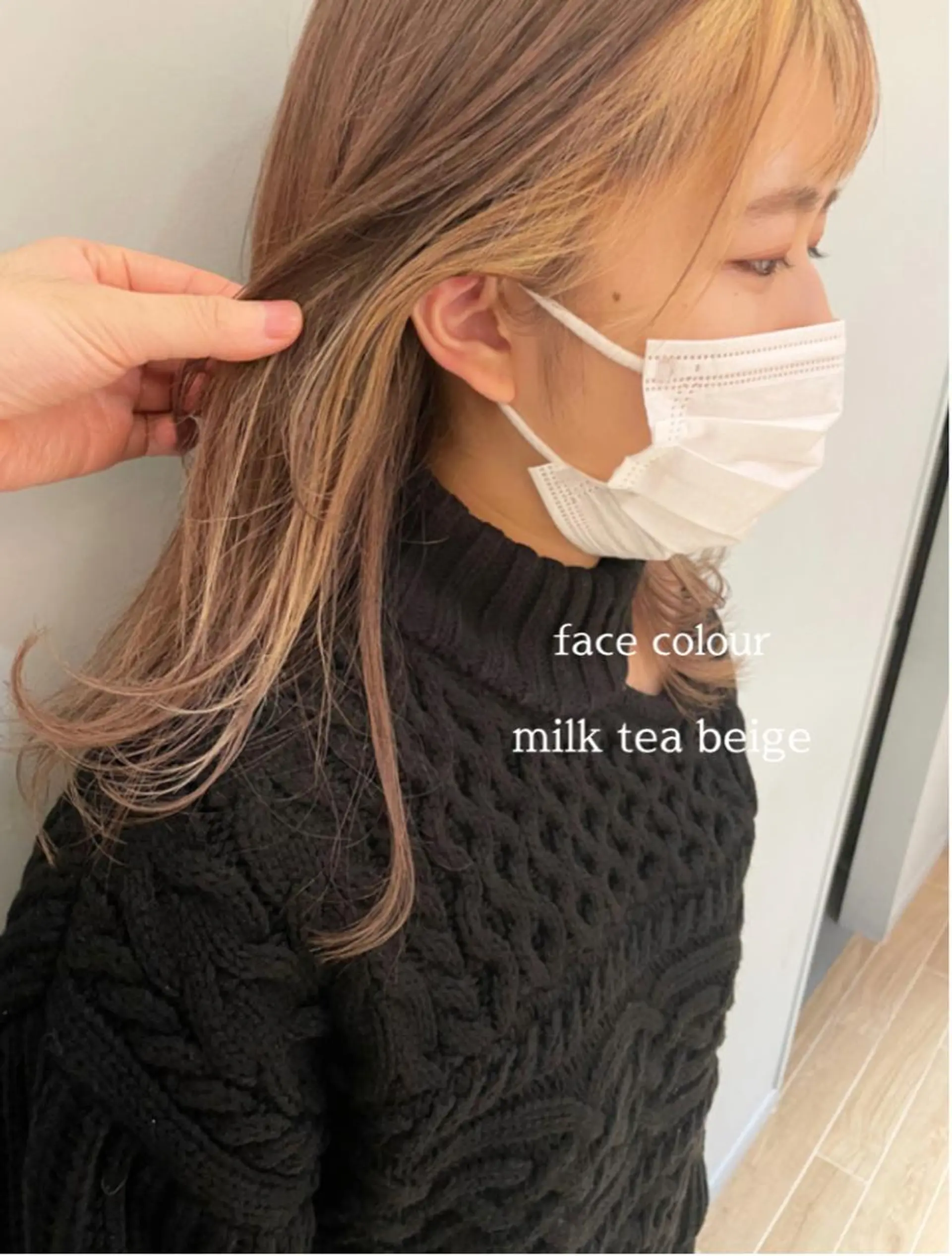 ミディアム カラー ケアブリーチ/ エクステ/レイヤーのヘアスタイル