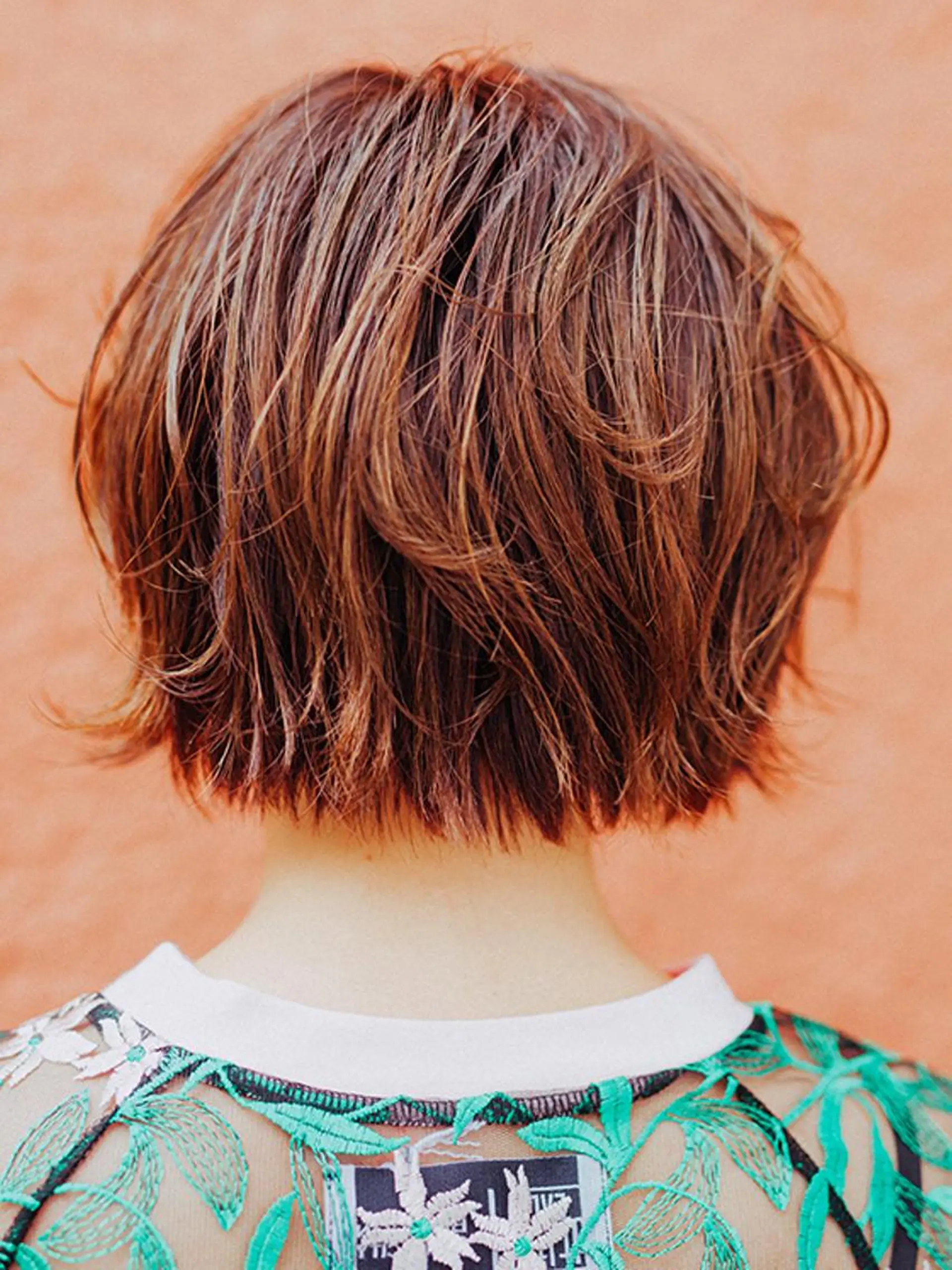 ショート ボブ 顔周りカット ハイライト レイヤーカット ショートヘア カット ヘアカラー トリートメント 福島 浩司のヘアスタイル