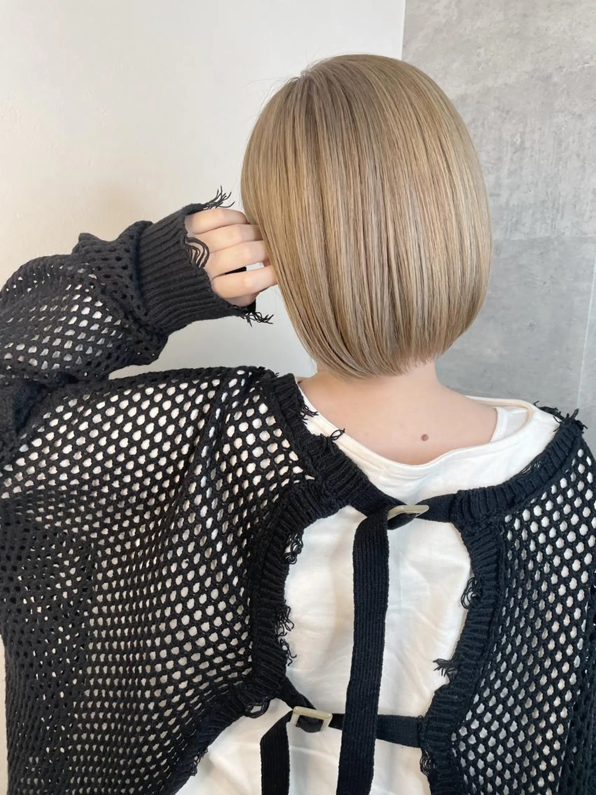 ミディアム 外国人風カラー ハイライト 髪質改善 似合わせカット トリートメント saho .のヘアスタイル