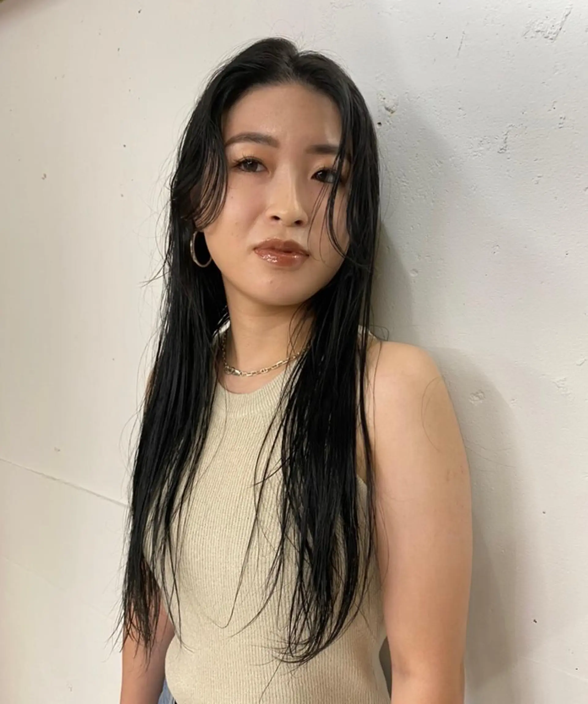 ロング 縮毛矯正 カット 縮毛矯正 山岸 未玖のヘアスタイル