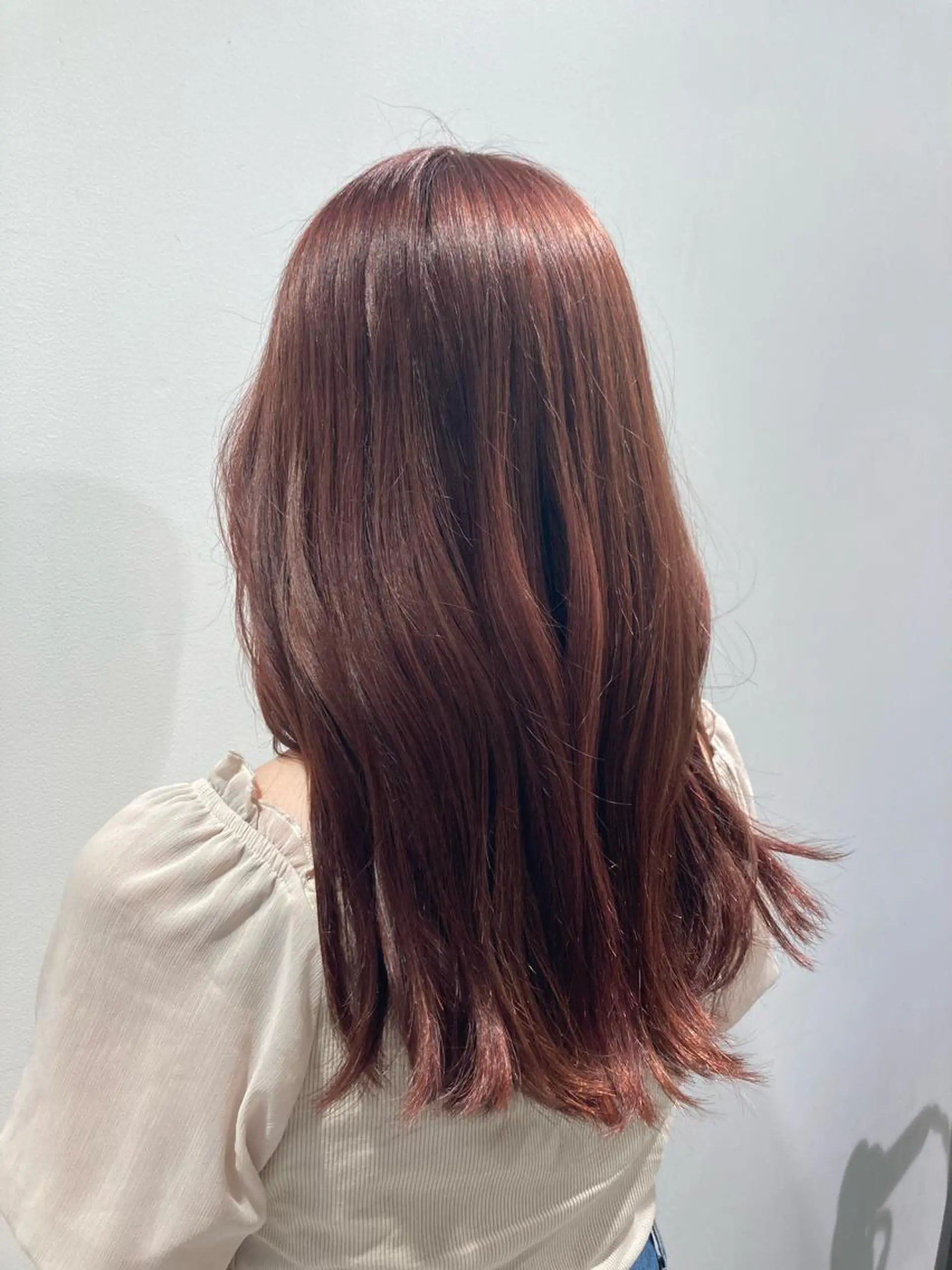 セミロング カット ヘアカラー トリートメント 透明感カラー 板橋　島村美咲のヘアスタイル