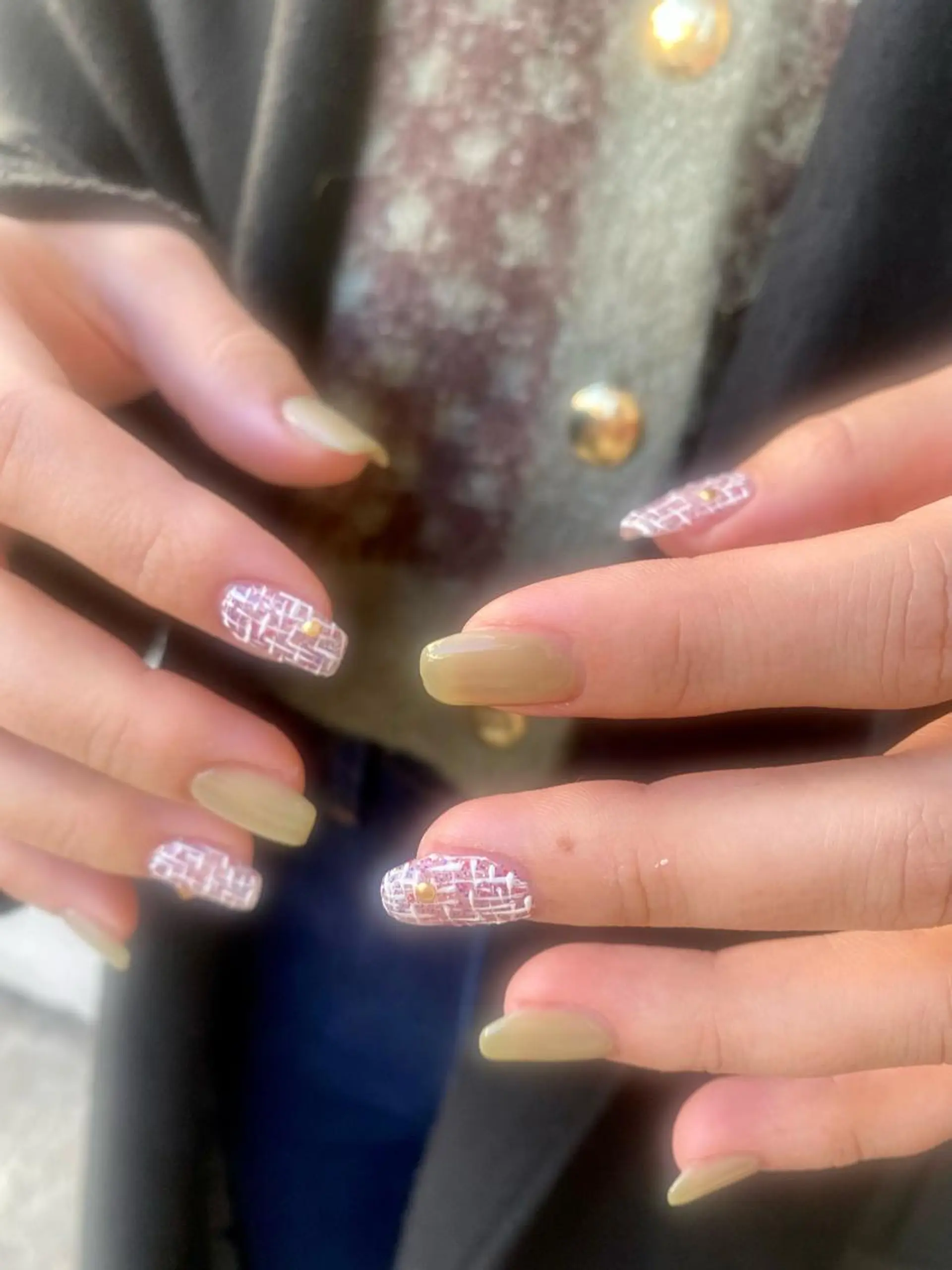 ネイル ツイードネイル maa kasi所属・maa kasi ⭐︎Makiのネイルデザイン