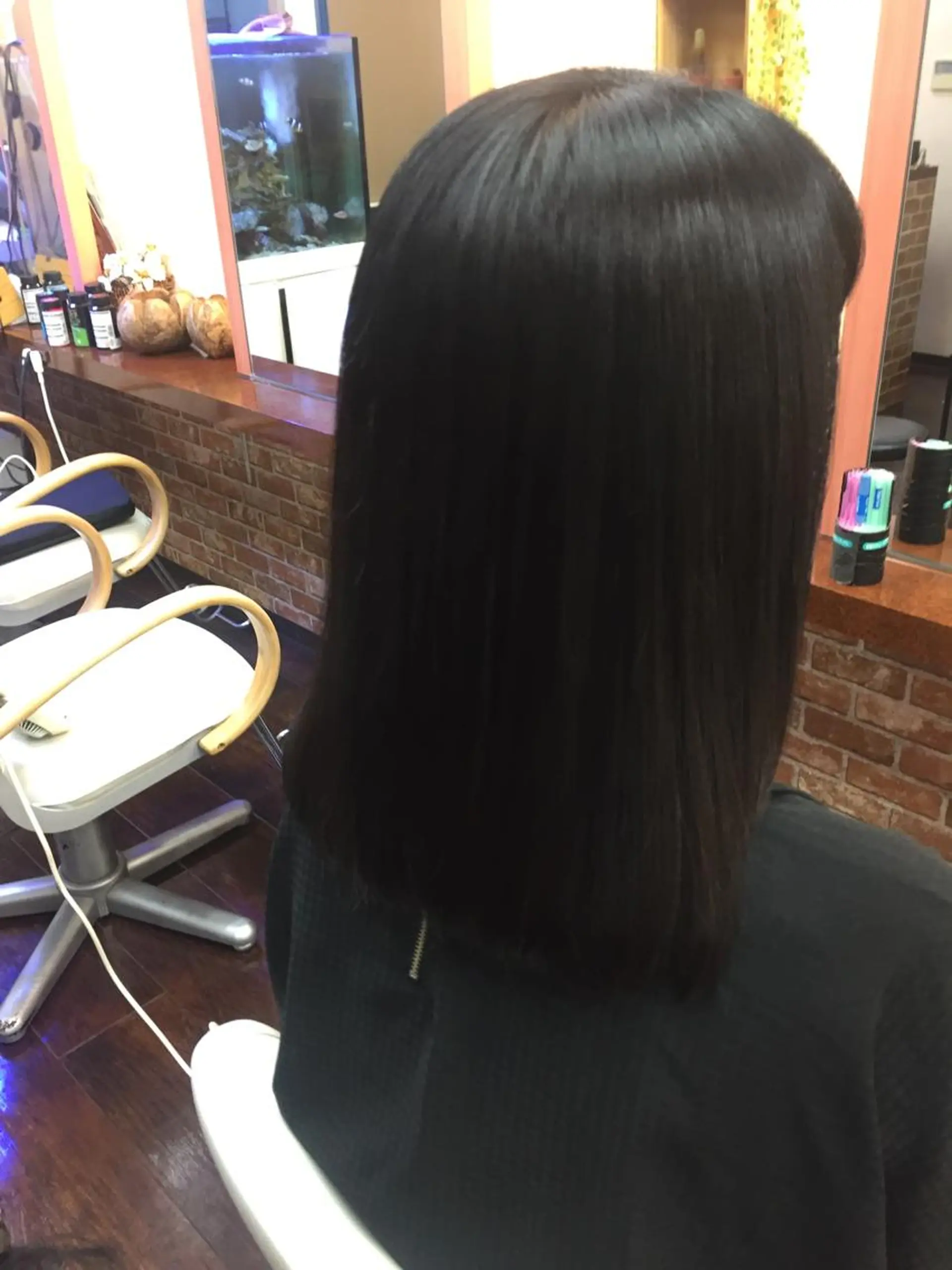 セミロング パーマ 桧山 真のヘアスタイル