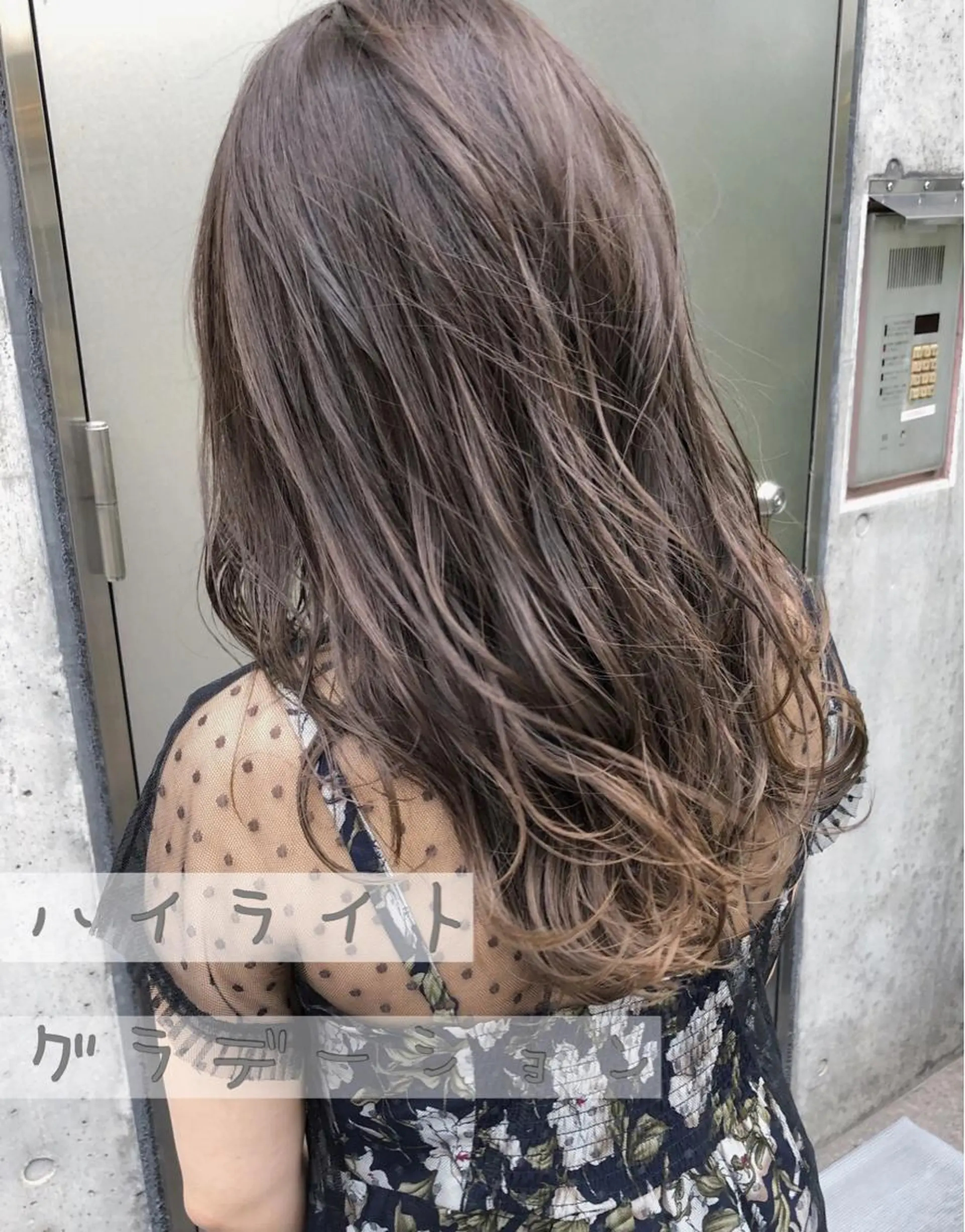 セミロング カラー グラデーションカラー ハイライトカラー ハイライト 似合わせ専門美容師 なかじまのヘアスタイル
