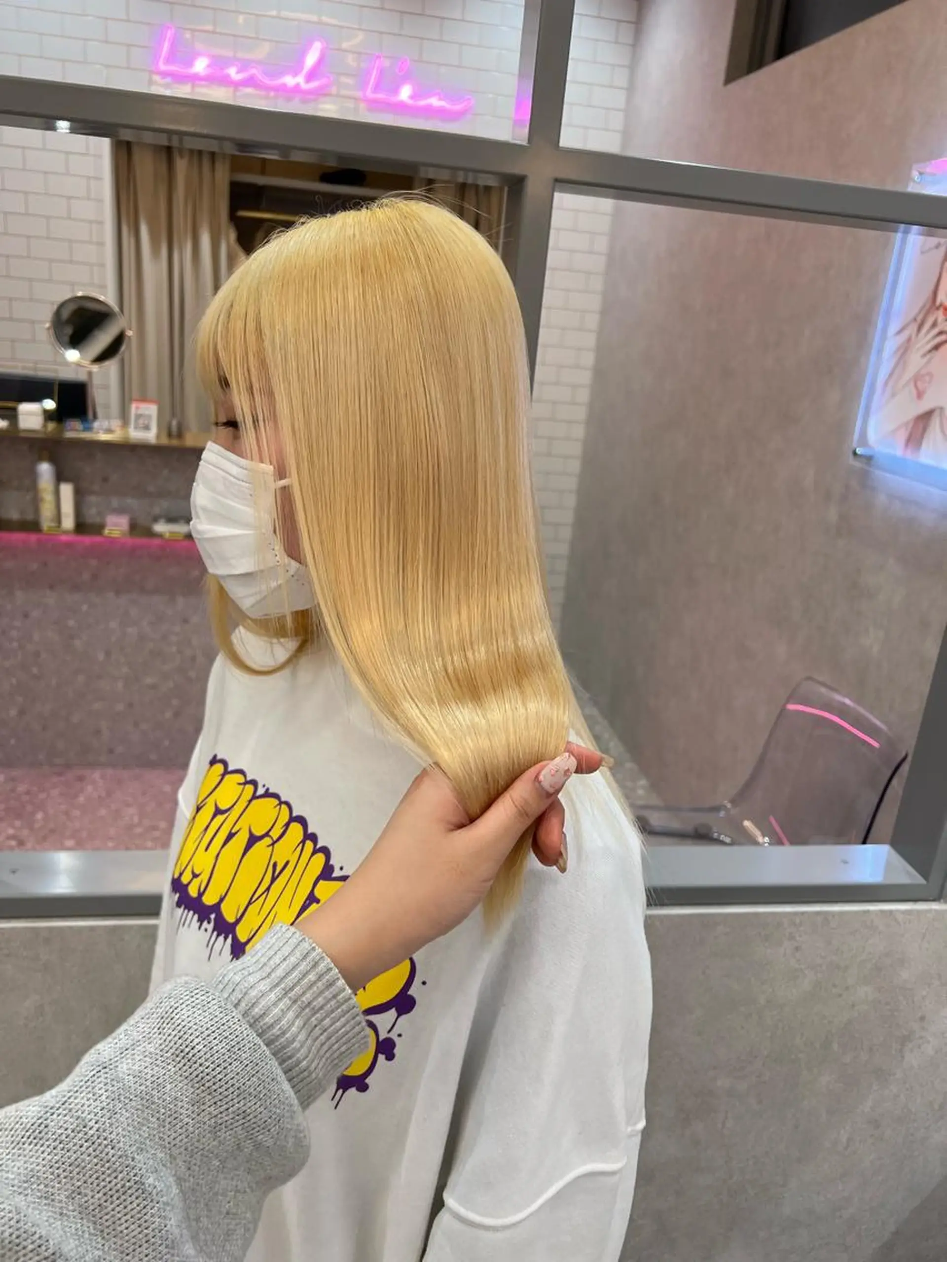 カラー ヘアアレンジ ARIA💎縮毛矯正 ブリーチ💎複雑履歴のヘアスタイル