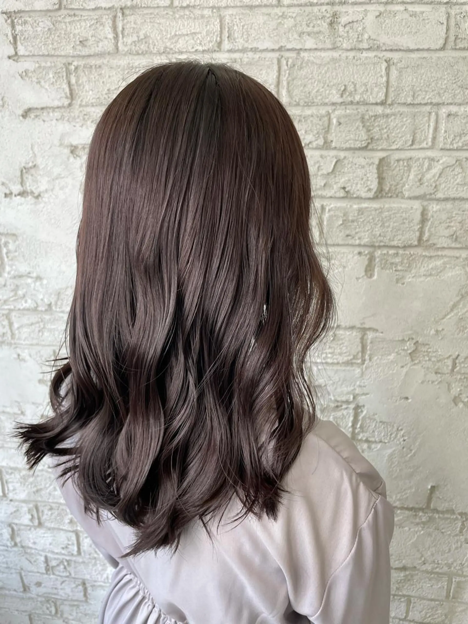 セミロング カラー イルミナカラー ラベンダーカラー ラベンダーピンク ピンクカラー ブリーチ特化 ハイトーンRYOYAのヘアスタイル