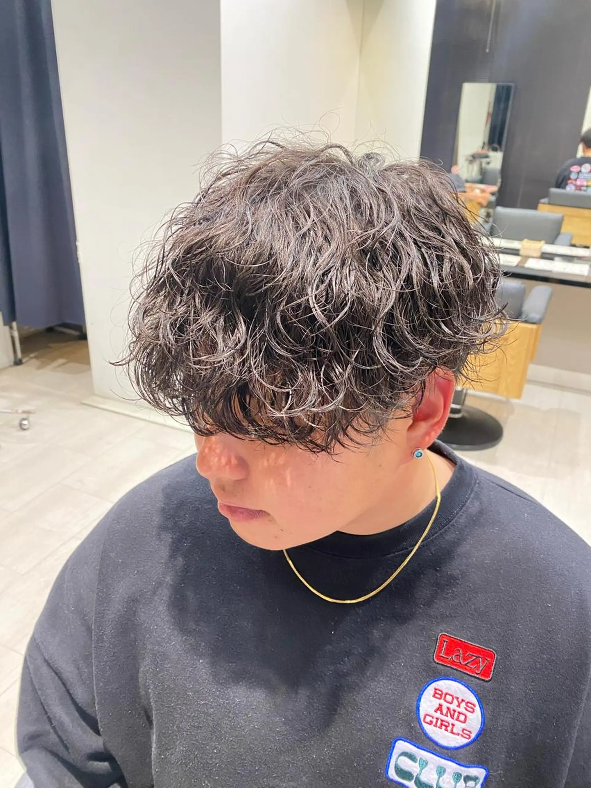 ショート パーマ スパイラルパーマ 似合わせスタイル 山本風太のヘアスタイル