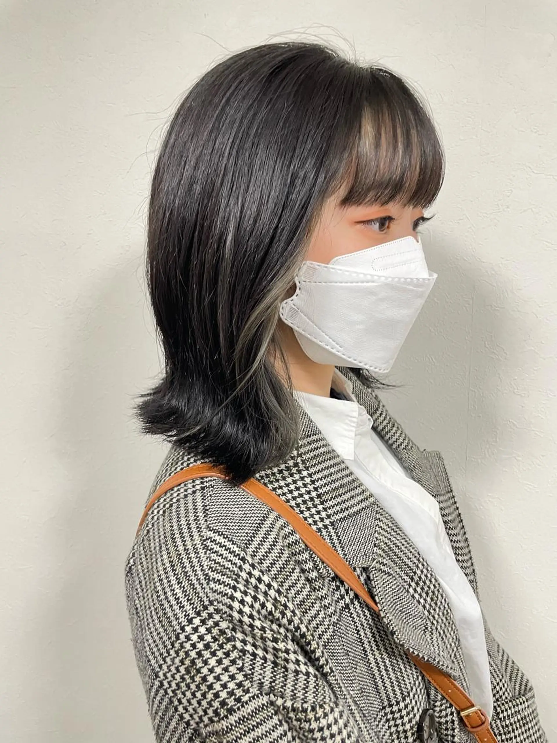 ミディアム ミストバング 艶髪カラー& トリートメント　松村のヘアスタイル