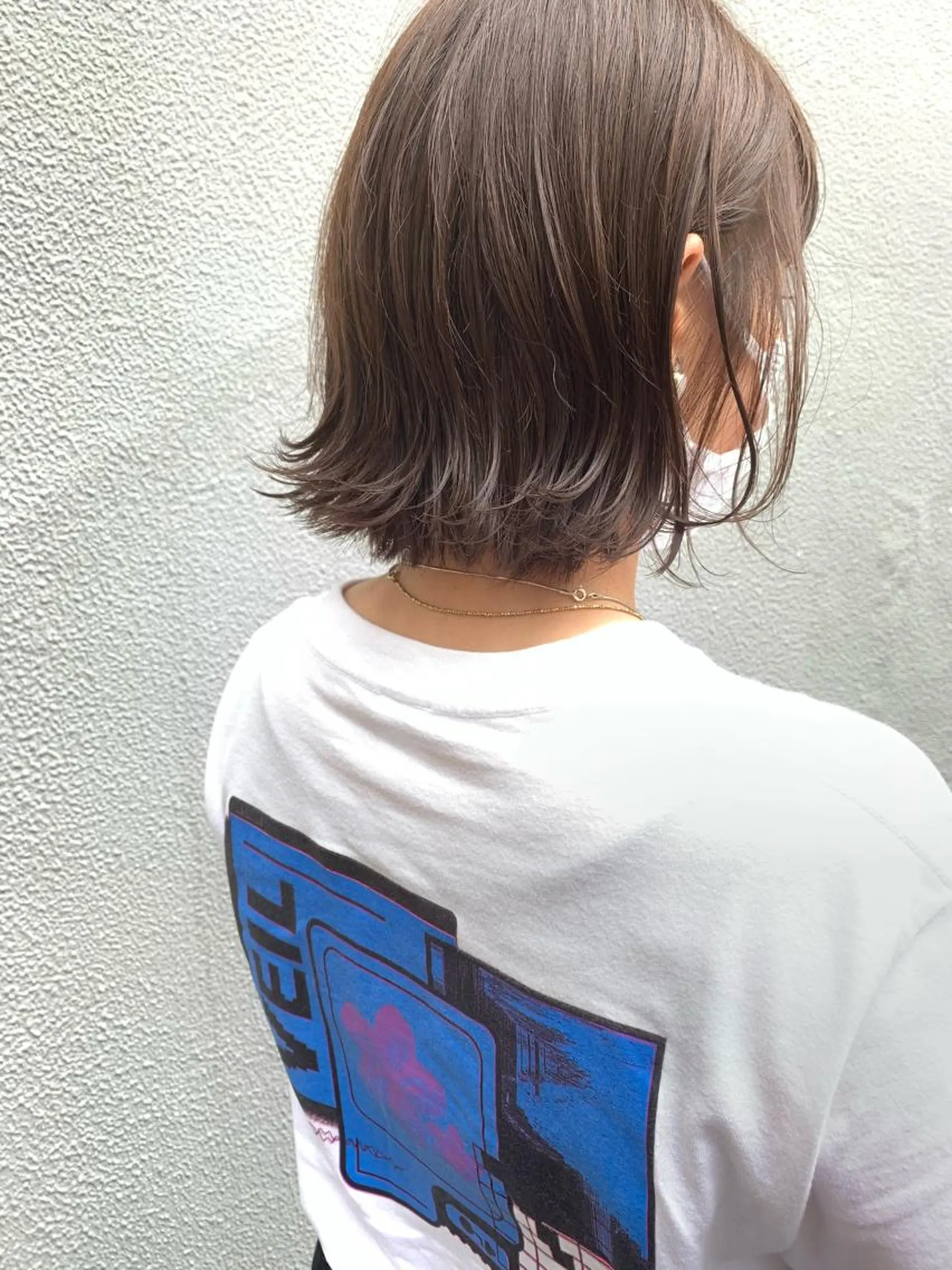 ミディアム カット ヘアカラー 落合 妙佳のヘアスタイル