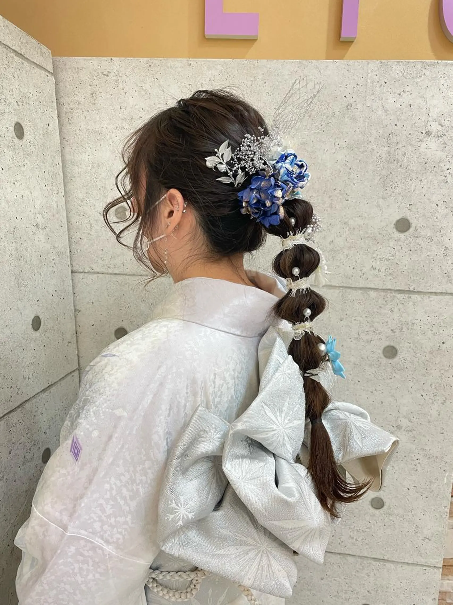 ロング カラー パーマ ヘアアレンジ メンズ キッズ 木下 修兵のヘアスタイル