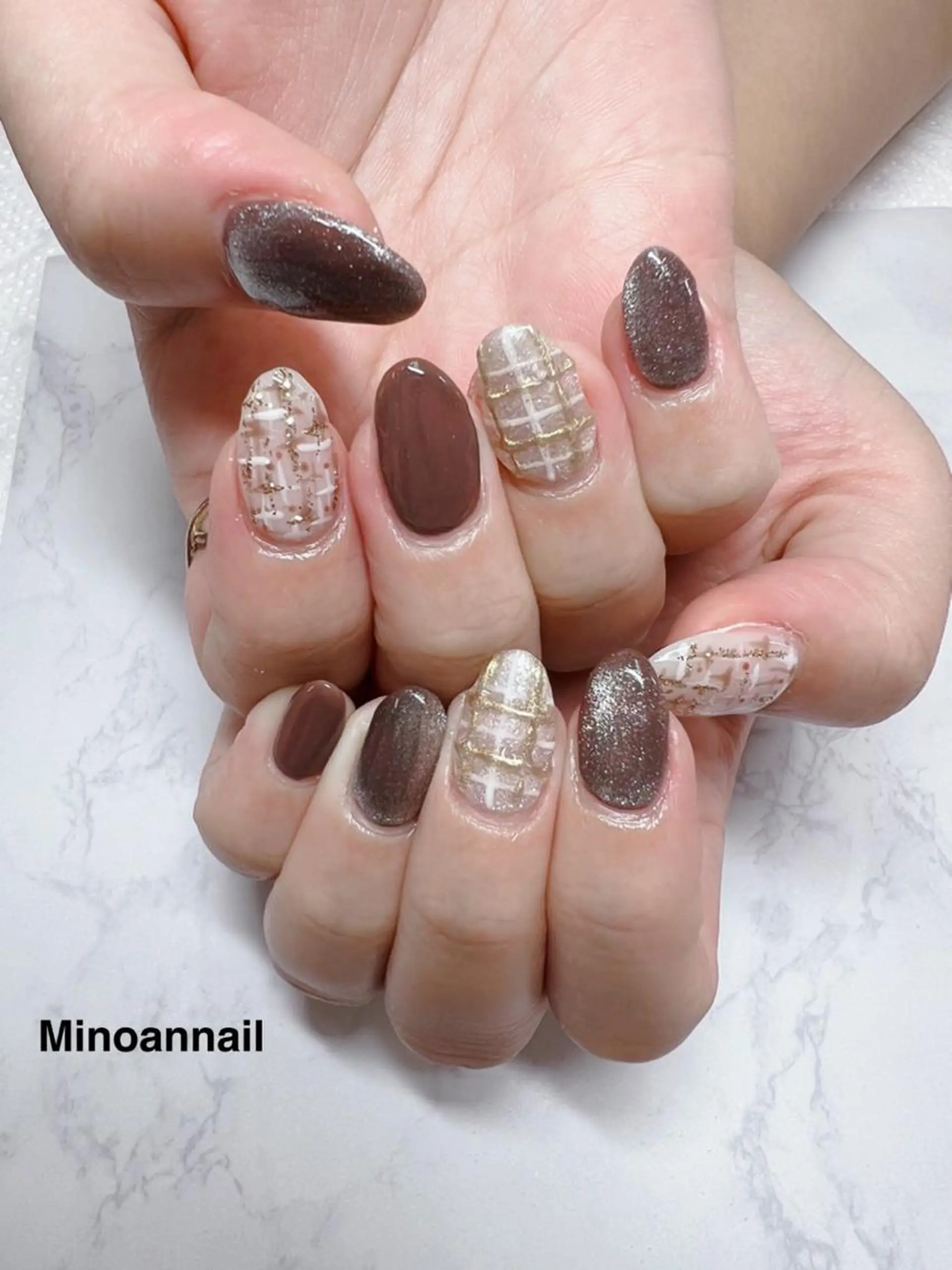 ネイル ハンドネイル ハンドケア 美ノ庵ネイルサロン メトロポリタン前店のネイルデザイン