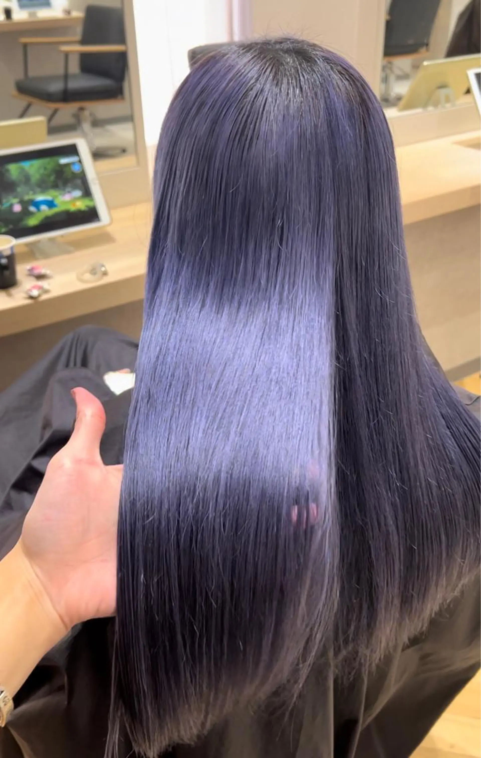 ロング ヘアカラー トリートメント 韓国ヘア🩶侑矢 艶髪透明感/福岡のヘアスタイル