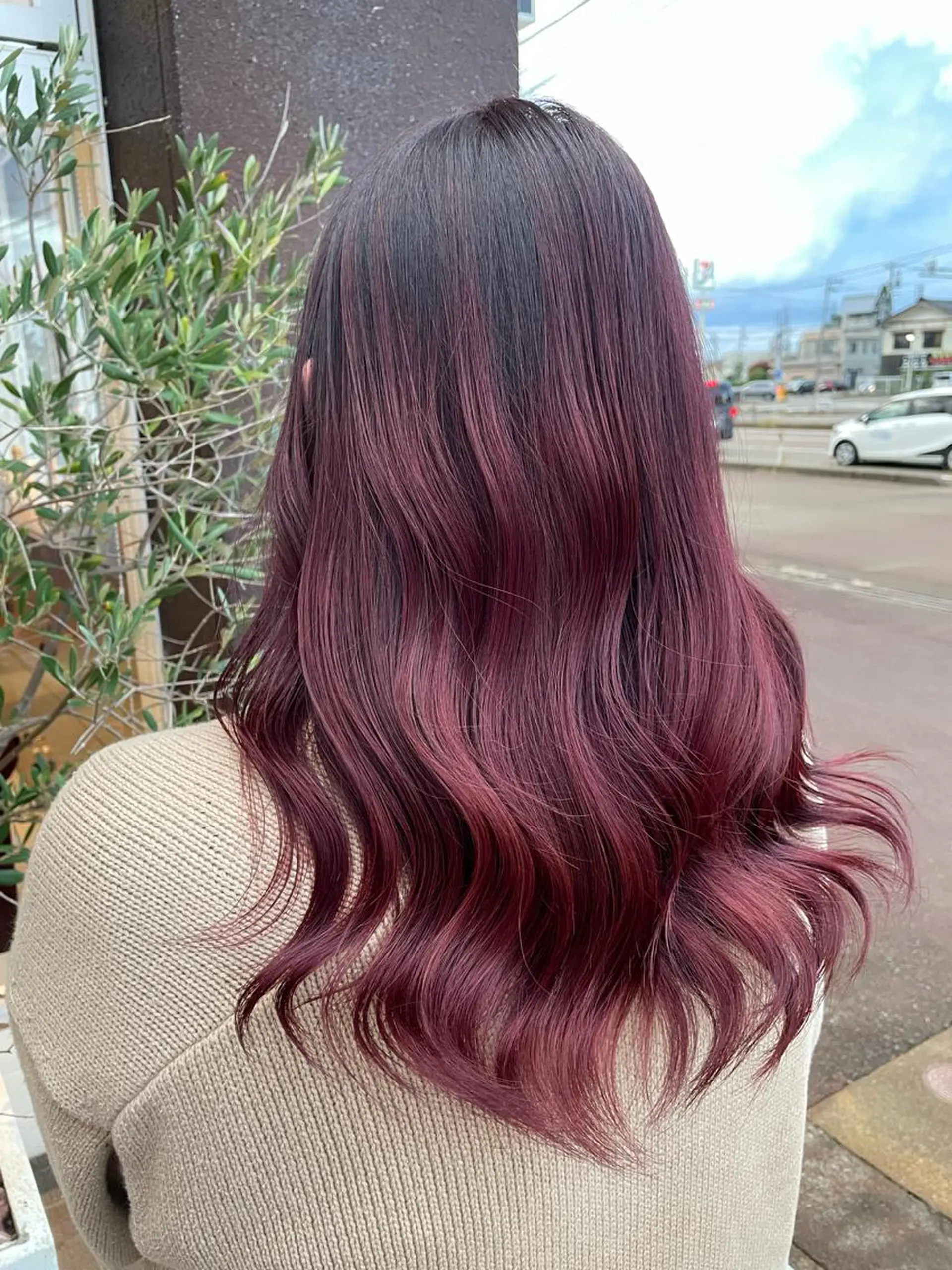 セミロング カラー ヘアアレンジ カット ヘアカラー トリートメント EARTH長岡店🩵 石原莉穂のヘアスタイル