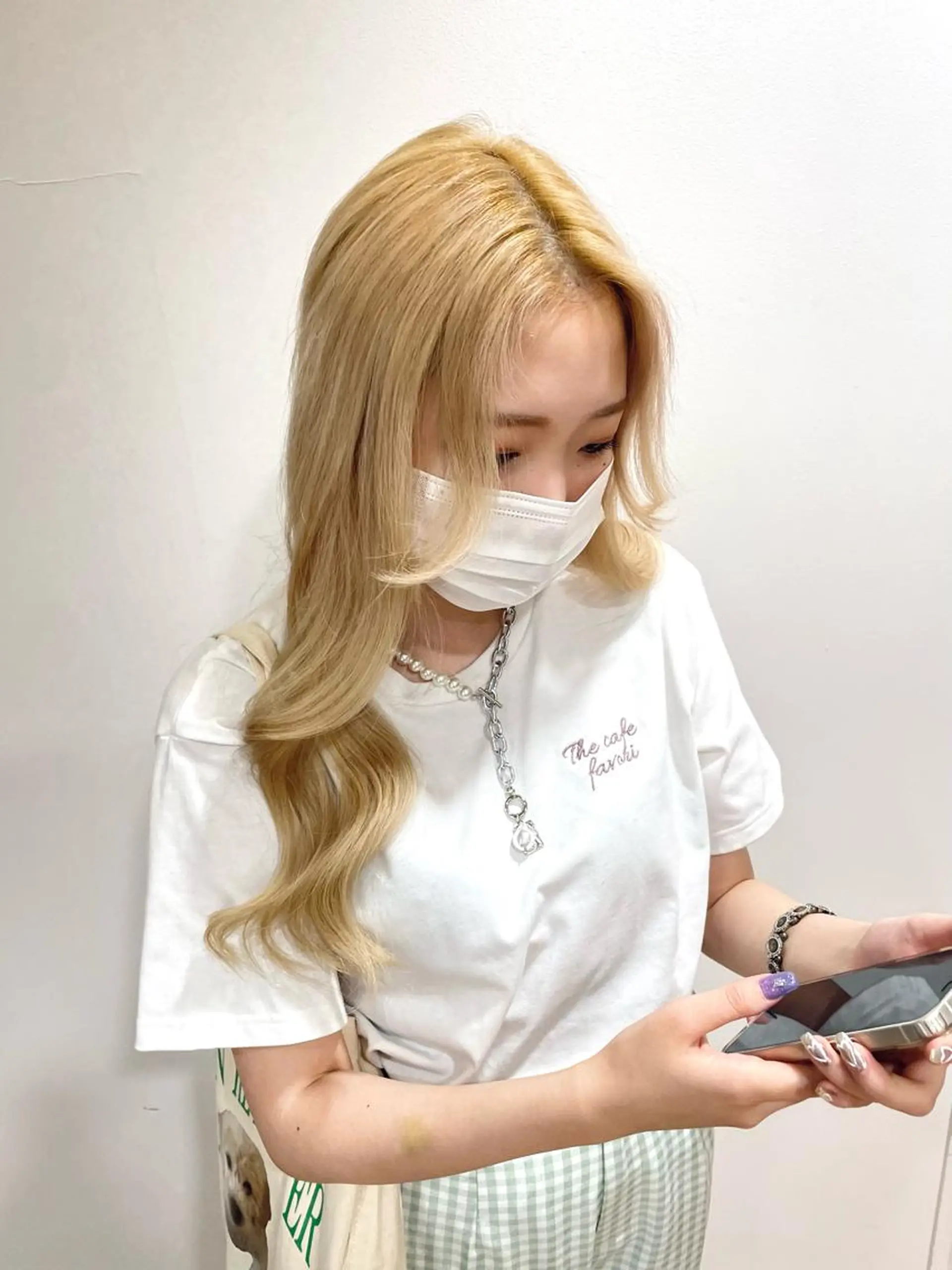 ロング カット ヘアカラー ツヤハイトーン/ レイヤー💫mayuのヘアスタイル