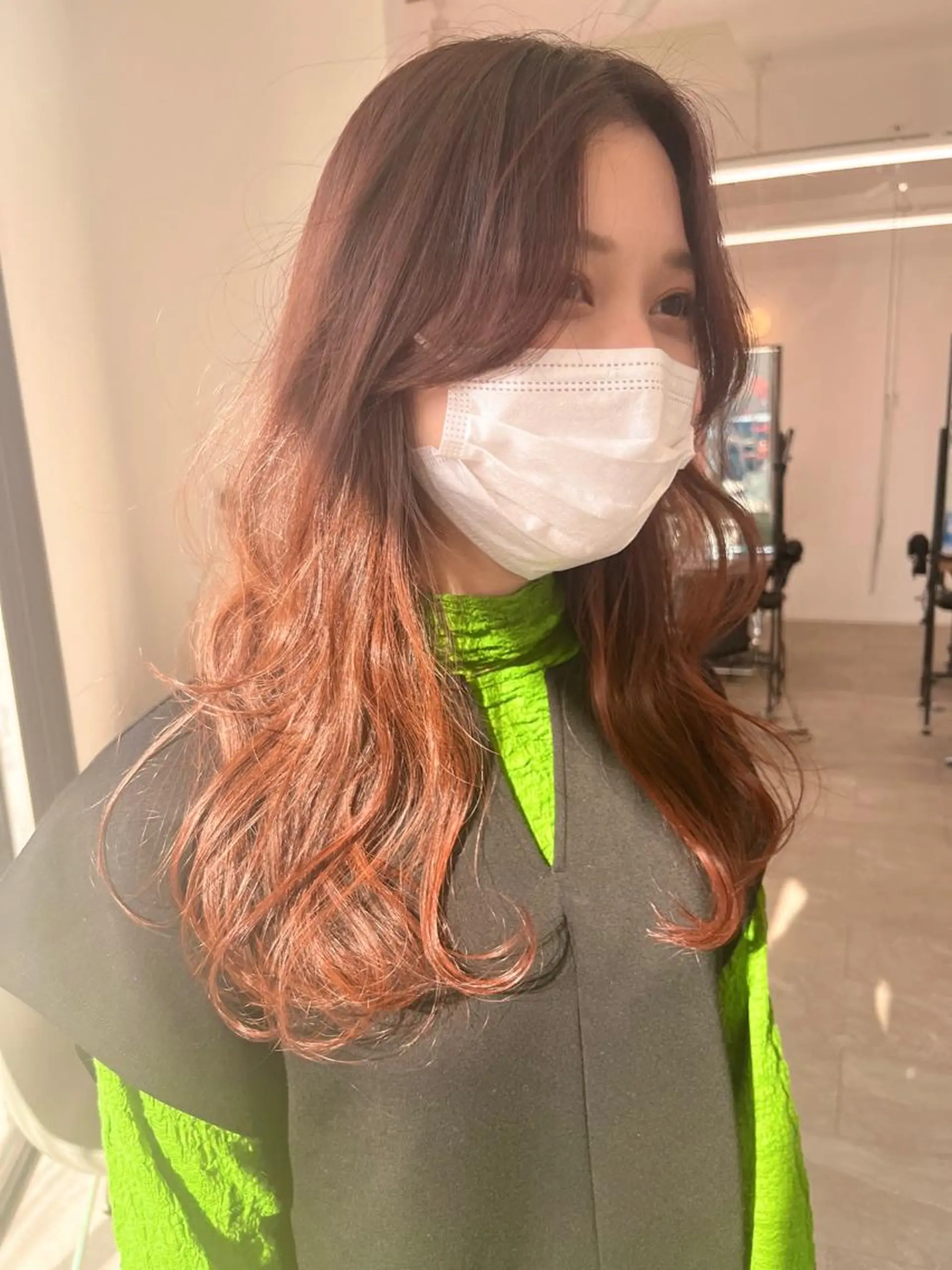 セミロング カラー kitagawa mayuのヘアスタイル