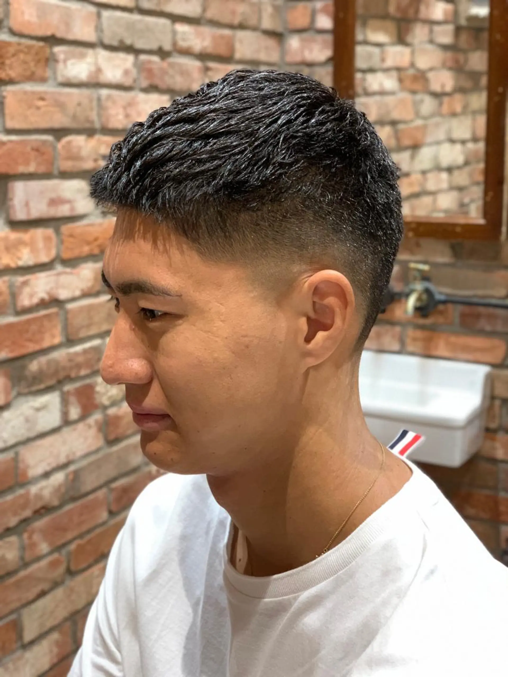ショート メンズ HIROGINZAプレミアムバーバー赤坂店所属・田中 千恩のヘアスタイル