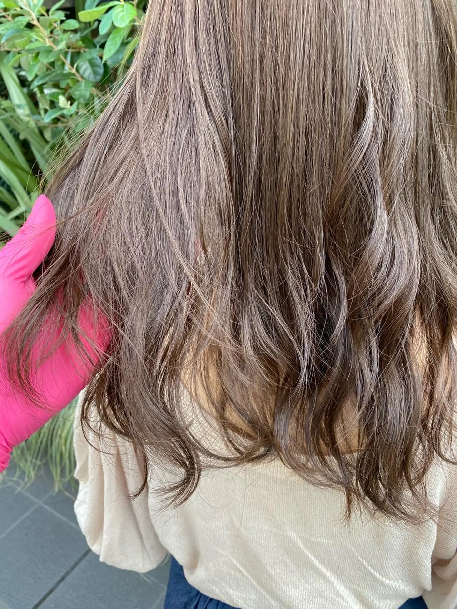 セミロング カラー ヘアアレンジ 外苑前NO.1艶髪 透明感カラーのヘアスタイル