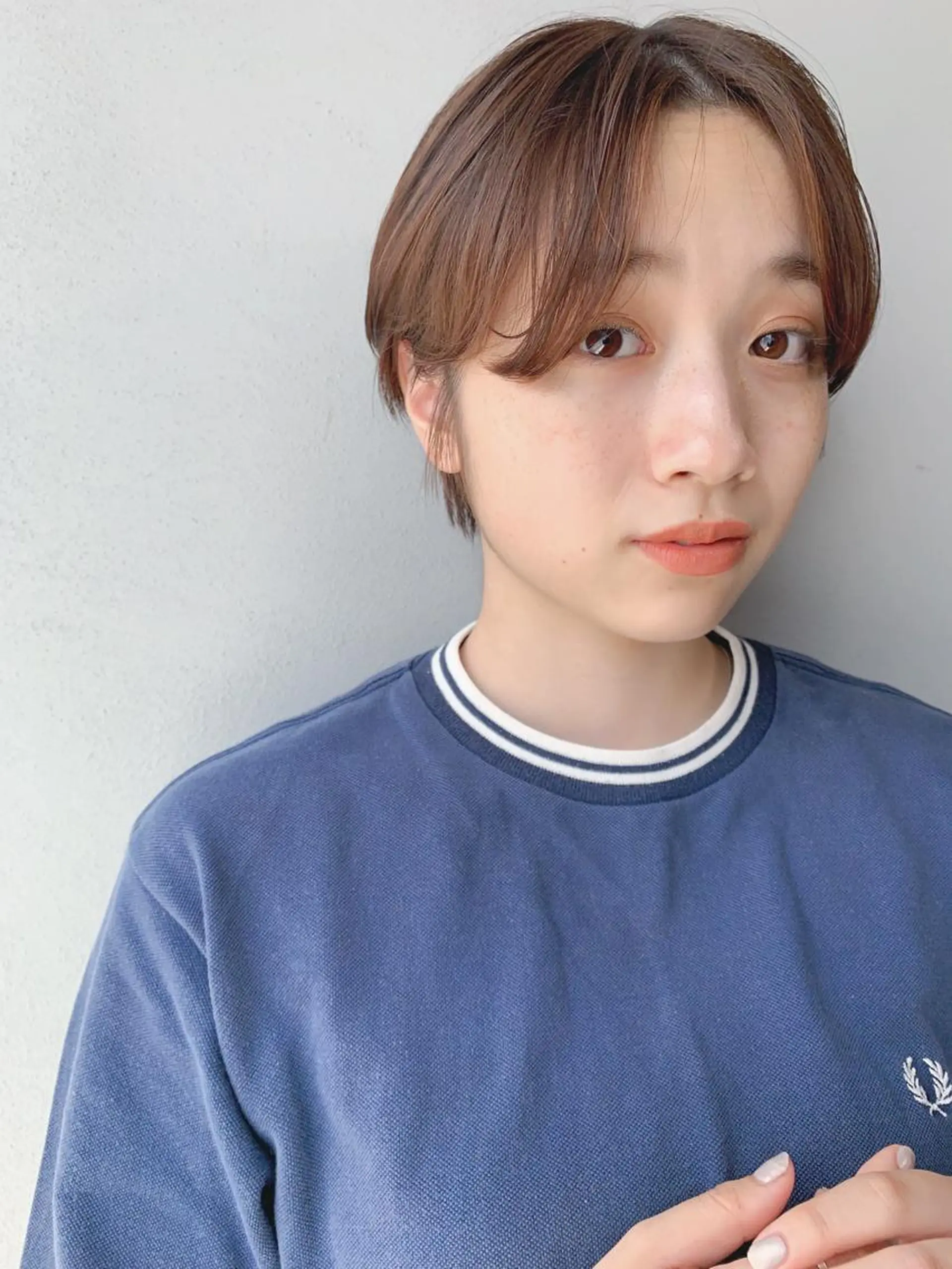 ショート カラー ボブパーマコテ巻き風 パーマNo1深江秀平のヘアスタイル