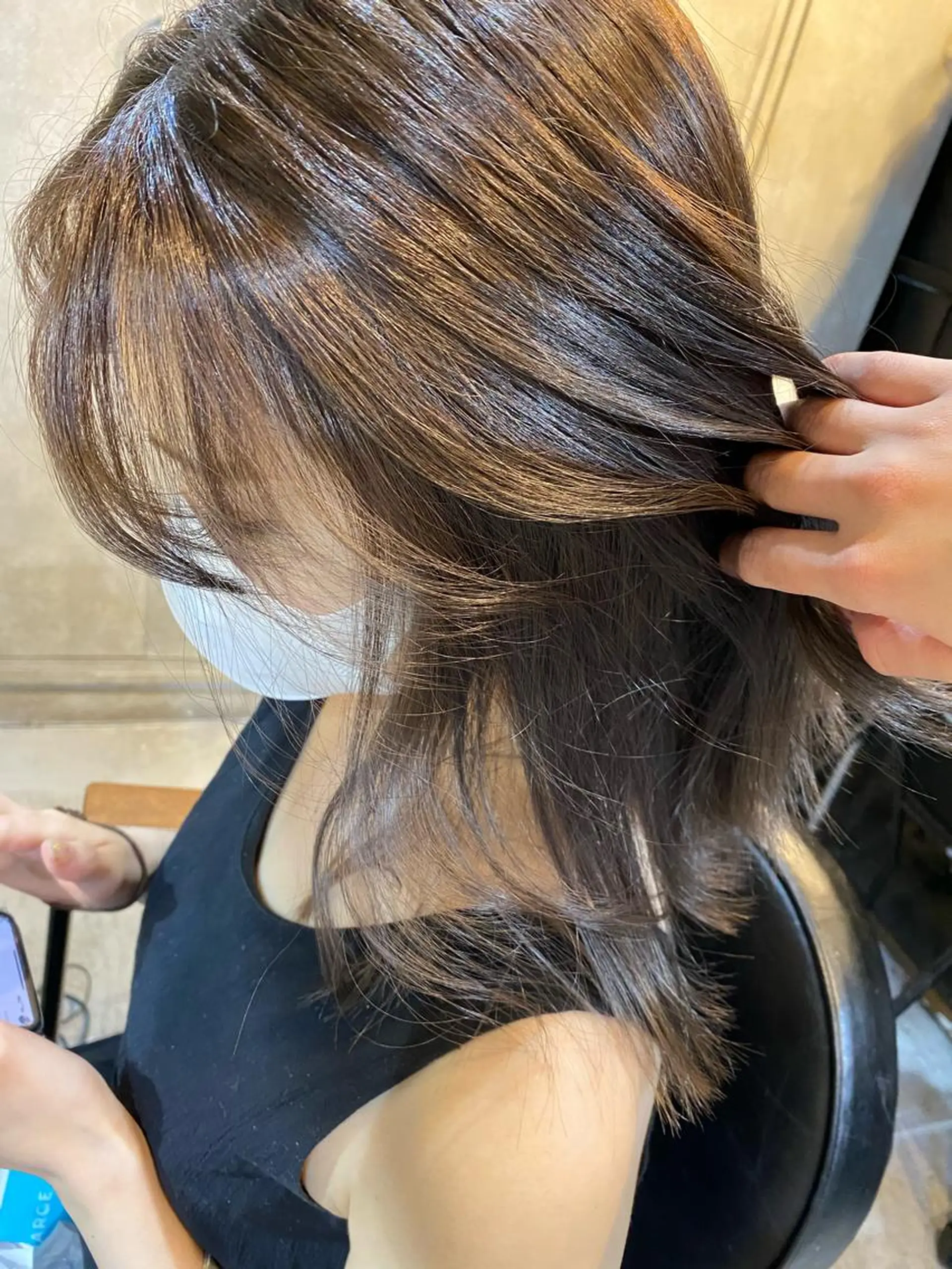 ミディアム 大橋 美咲のヘアスタイル