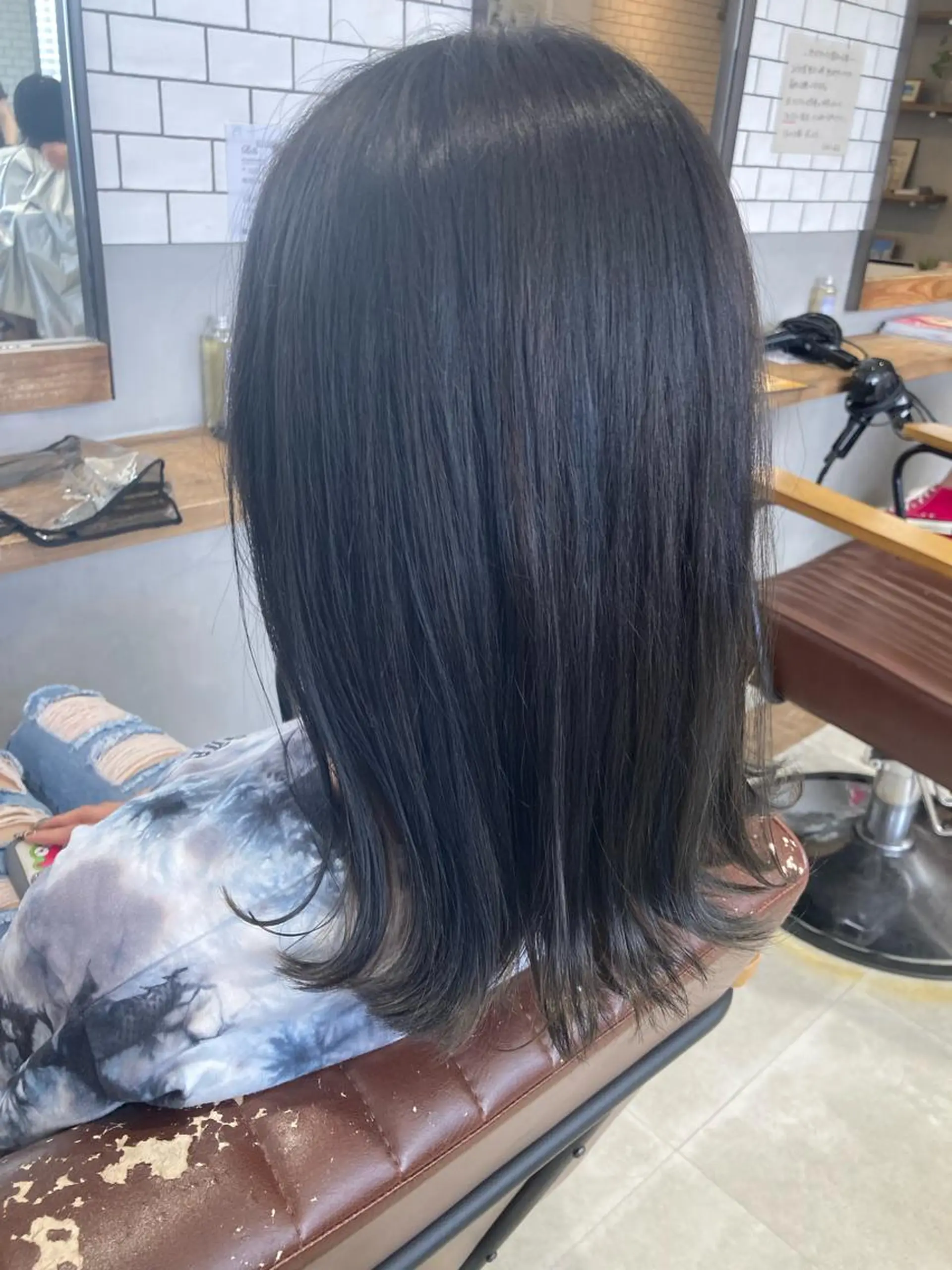 ミディアム カット ヘアカラー 菊地 優斗のヘアスタイル