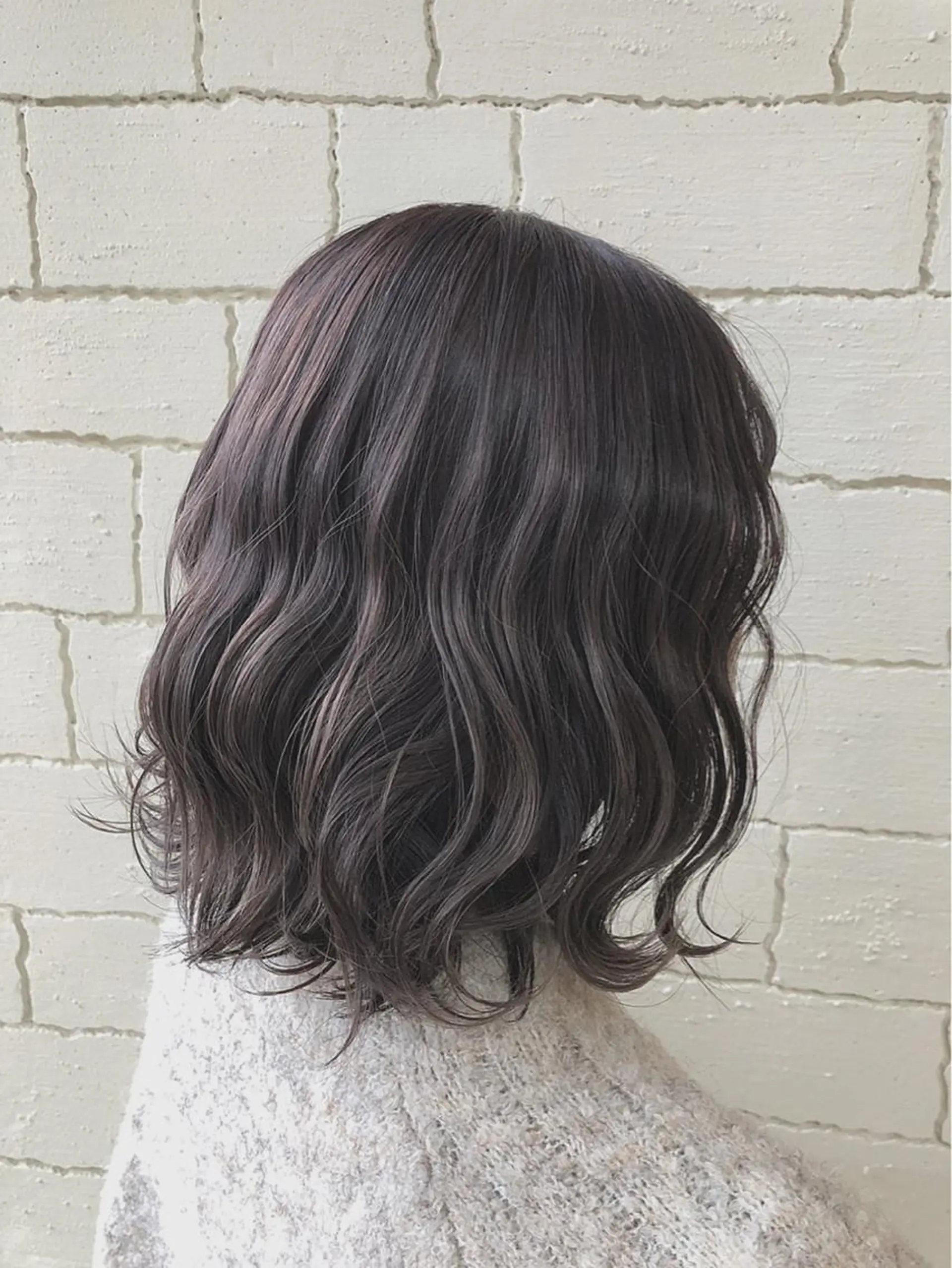 ミディアム カラー ベージュカラー グレージュ ラベンダーカラー 野々山 直貴のヘアスタイル