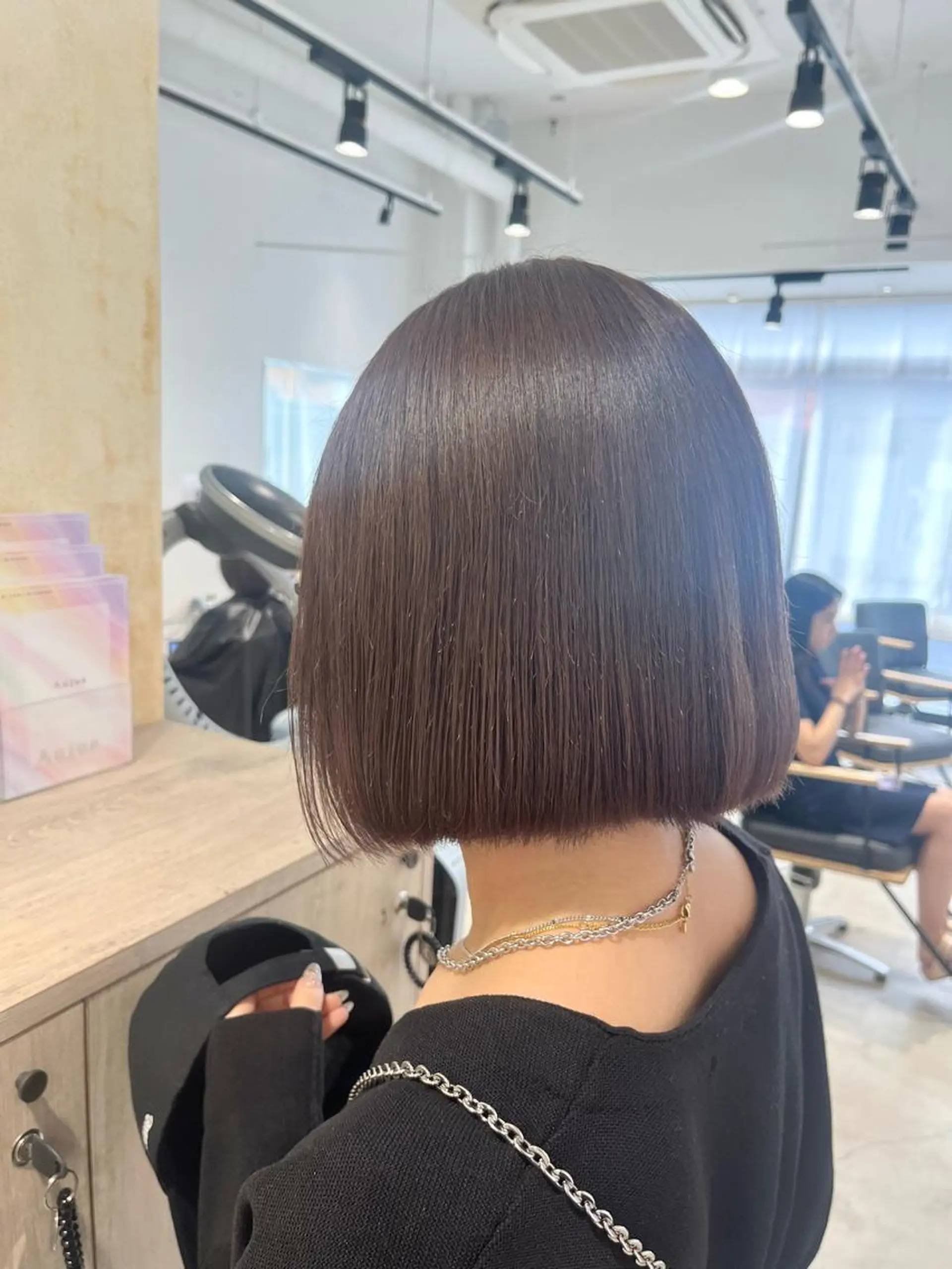 ショート カラー ベージュカラー ラベンダーカラー ラベンダーベージュ カット ヘアカラー ボブ/美髪矯正 /佐藤　奈巳のヘアスタイル