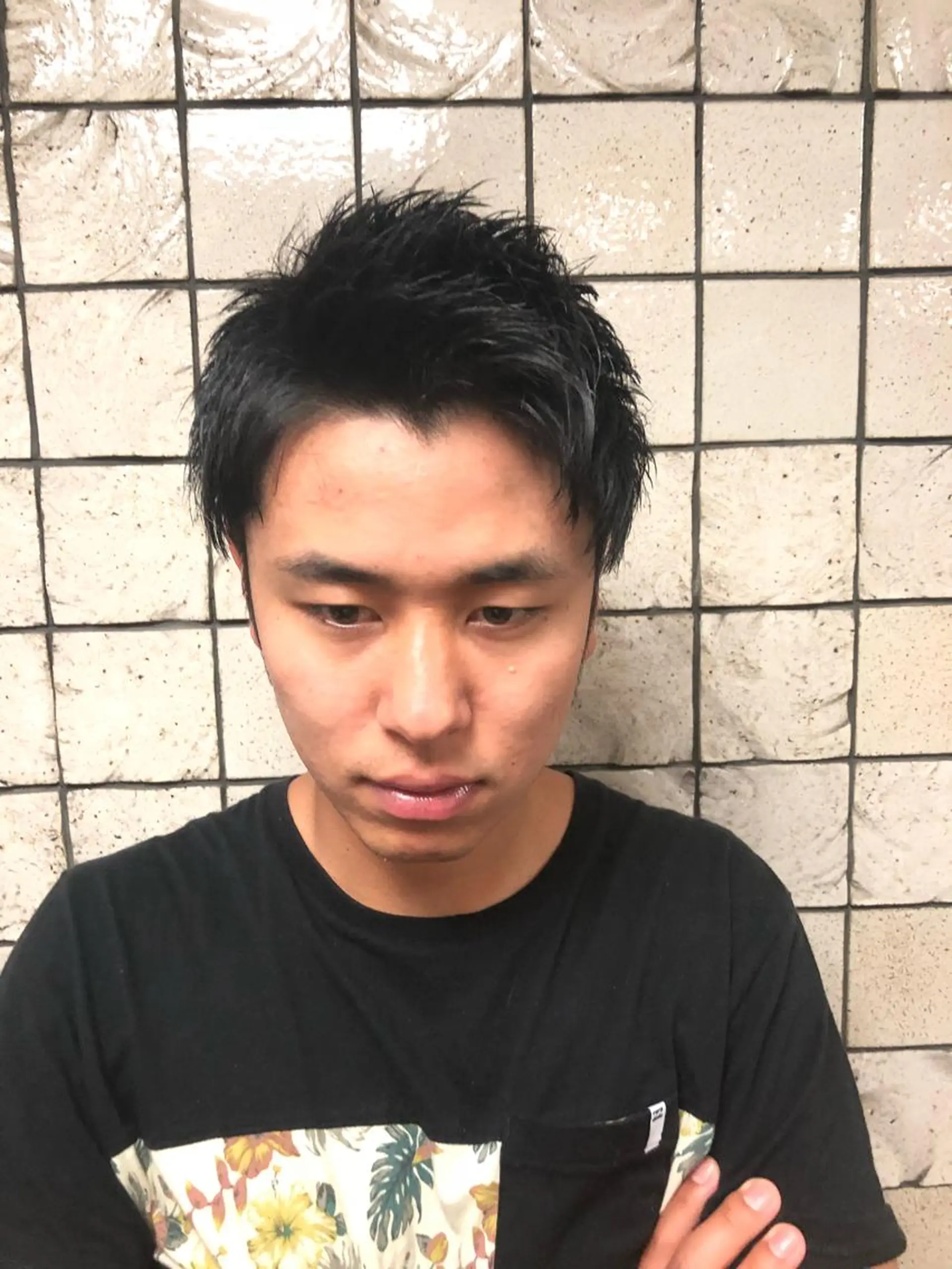 ショート メンズ アップバング 【店長】福田 健人のヘアスタイル