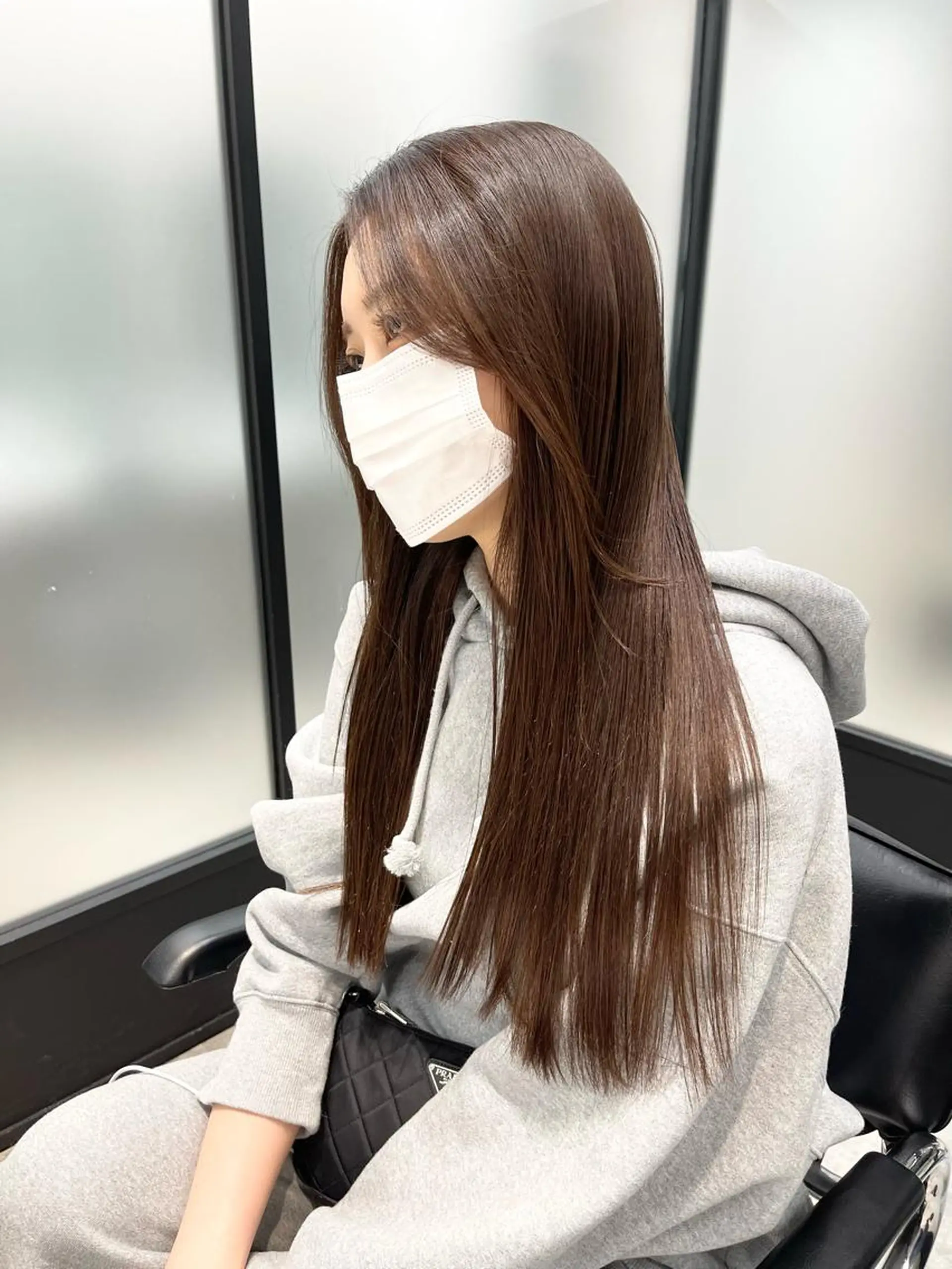 ロング トリートメント カット ヘアカラー トリートメント 韓国レイヤーカット 髪質改善▫️水野有真のヘアスタイル