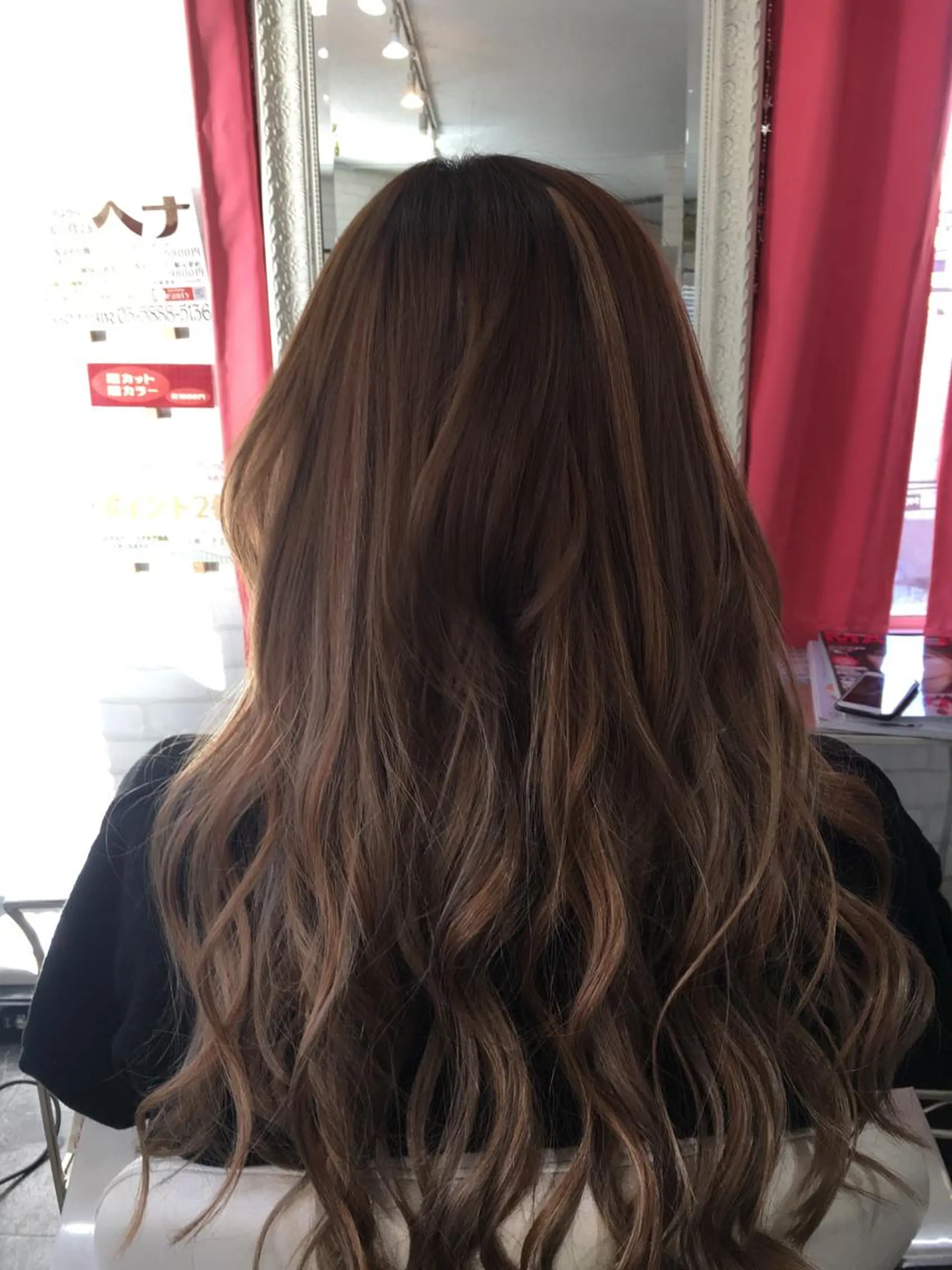 ロング カラー ヘアアレンジ シールエクステ ハイライトカラー エクステ ハイライト Kimura Shinyaのヘアスタイル