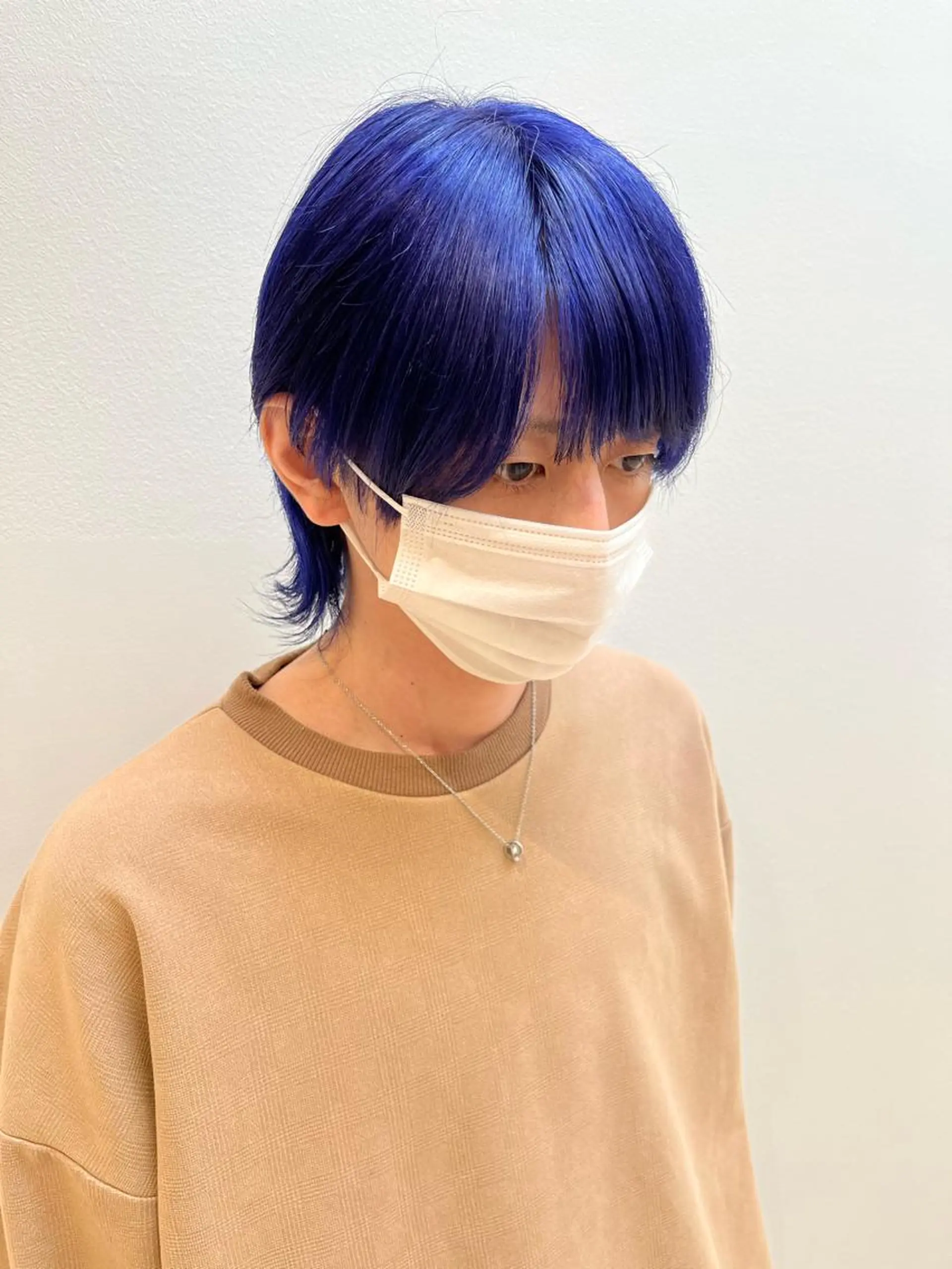 メンズ ヘアカラー 🐺ウルフ× ハイトーン🐺MOEのヘアスタイル