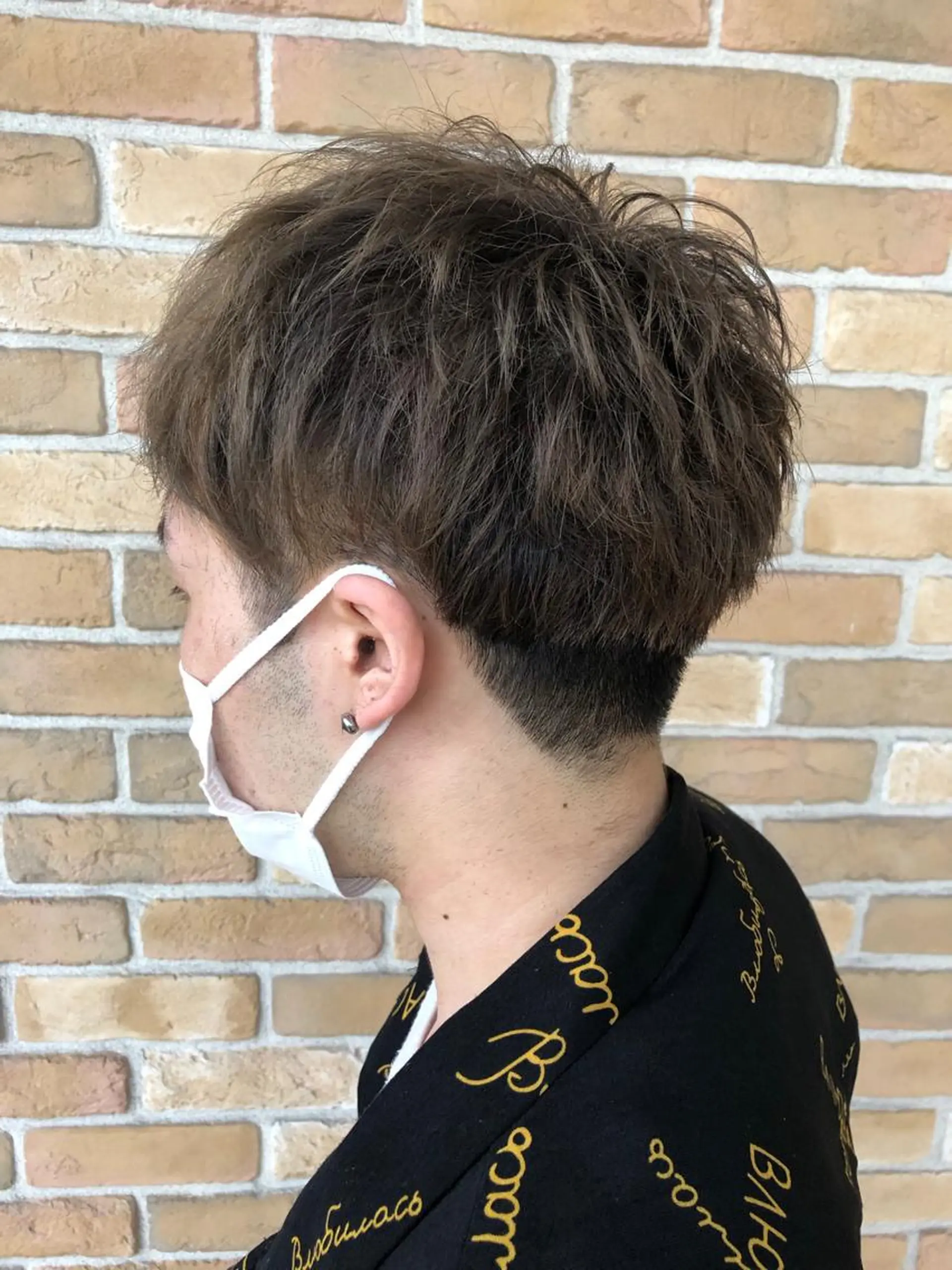 ショート カラー パーマ ヘアアレンジ メンズ ❣️倉敷❣️美髪 カラー能登一成のヘアスタイル