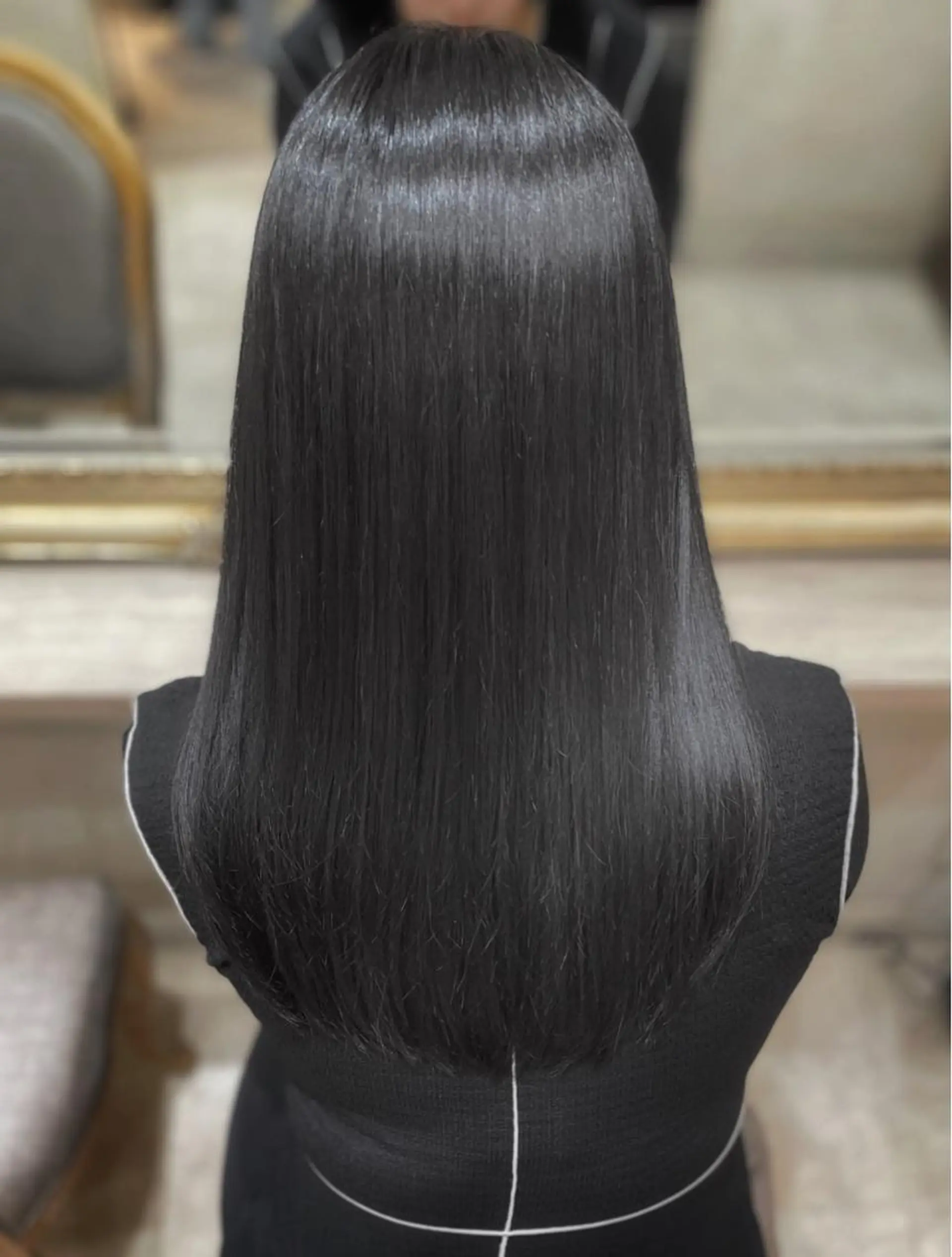 セミロング 髪質改善 トリートメント カラー✨縮毛矯正✨ ハギワラケンタのヘアスタイル