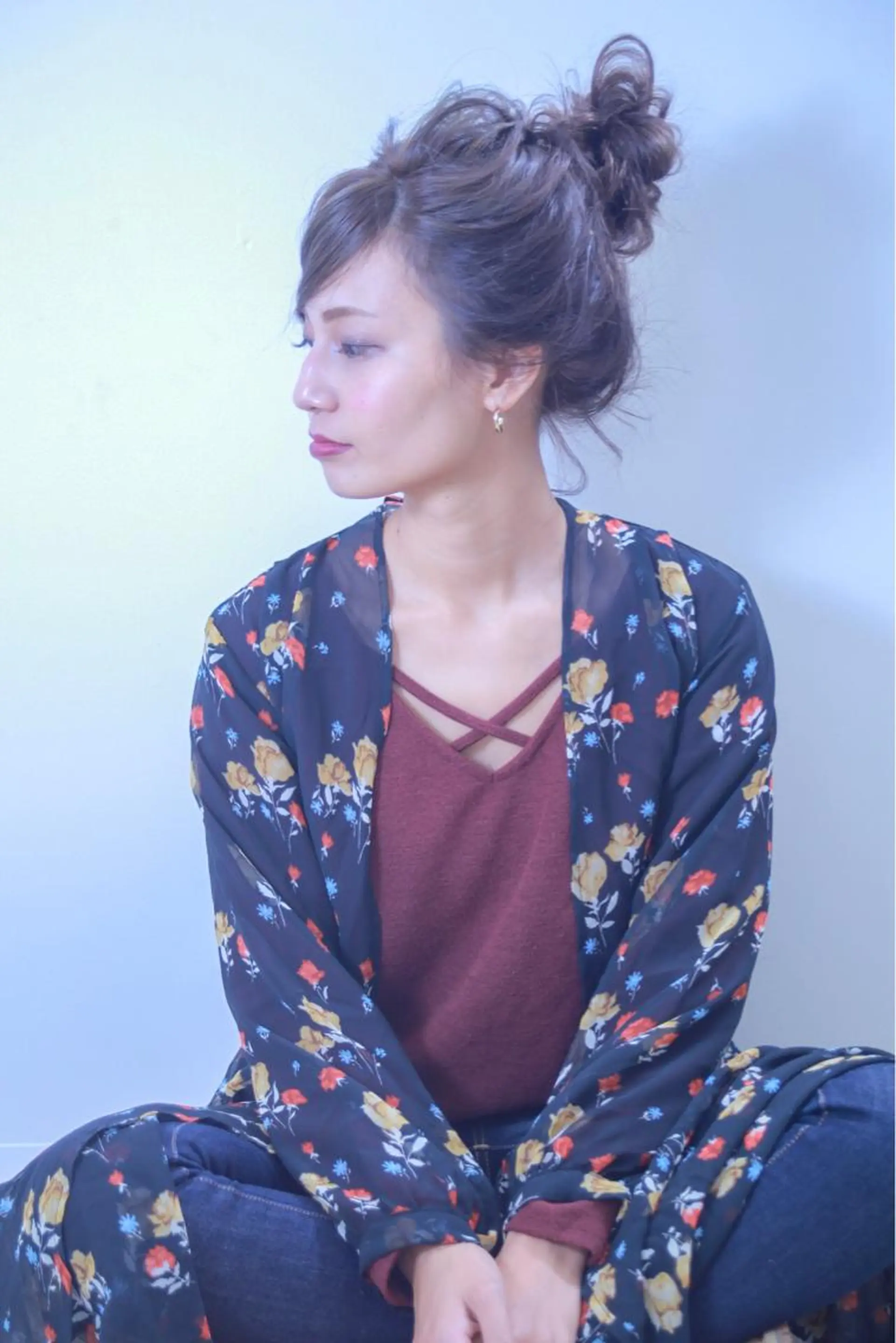 ロング カラー ヘアアレンジ 伊藤 裕貴のヘアスタイル