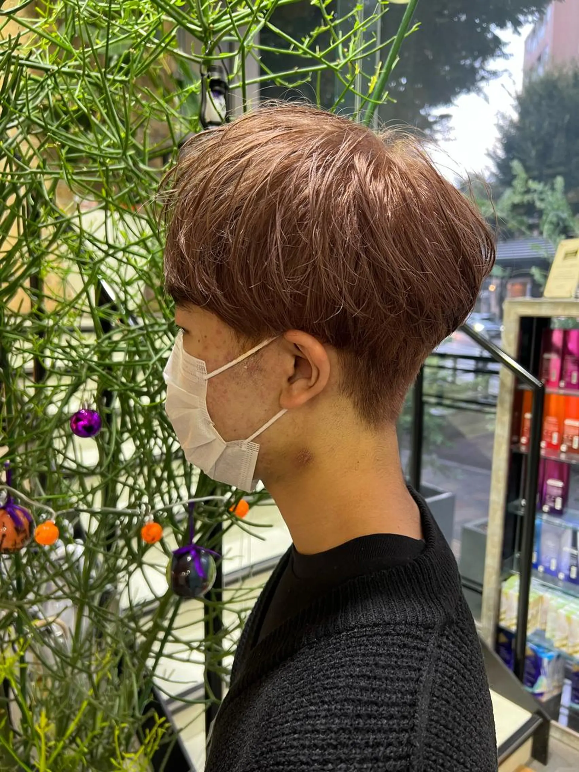 カラー メンズ メンズブリーチ ブリーチ 透明感カラー メンズカット/柏/韓 国/メンズパーマ航太のヘアスタイル