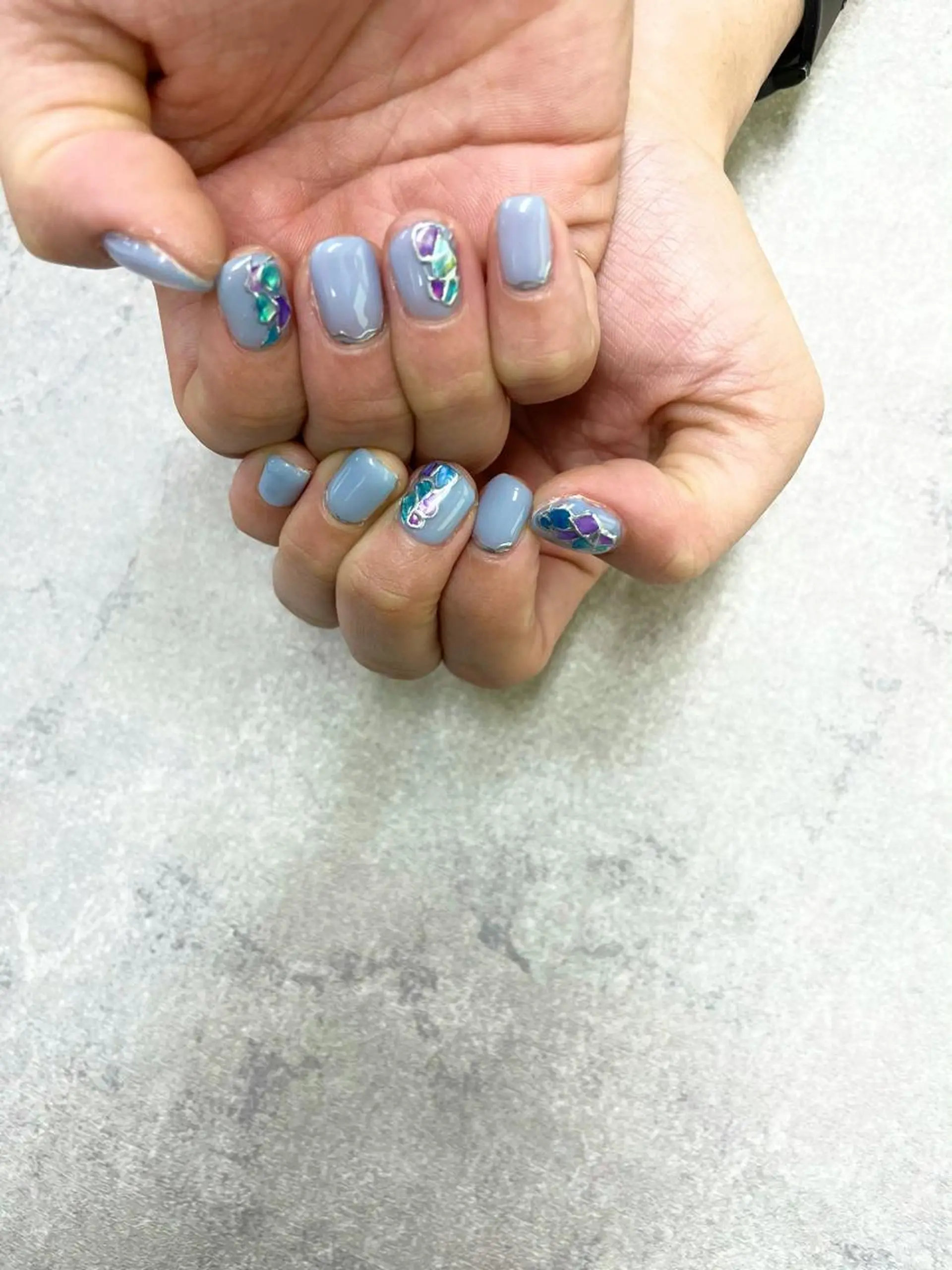 ネイル ブルー FASTNAIL PLUS 新宿店のネイルデザイン