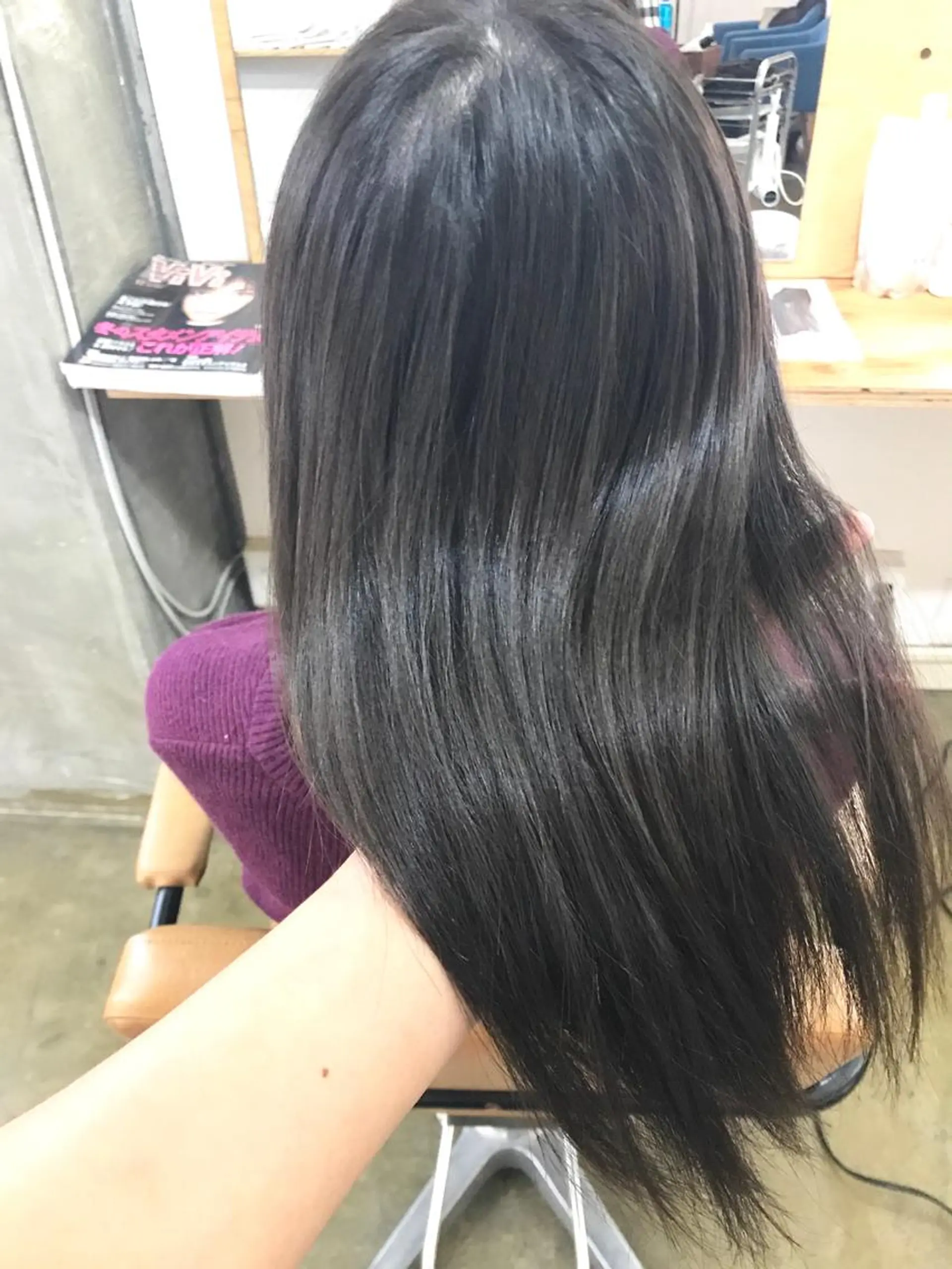 セミロング カラー 髪質改善 カット ヘアカラー トリートメント 💎髪質改善💎 デザイナーshinのヘアスタイル