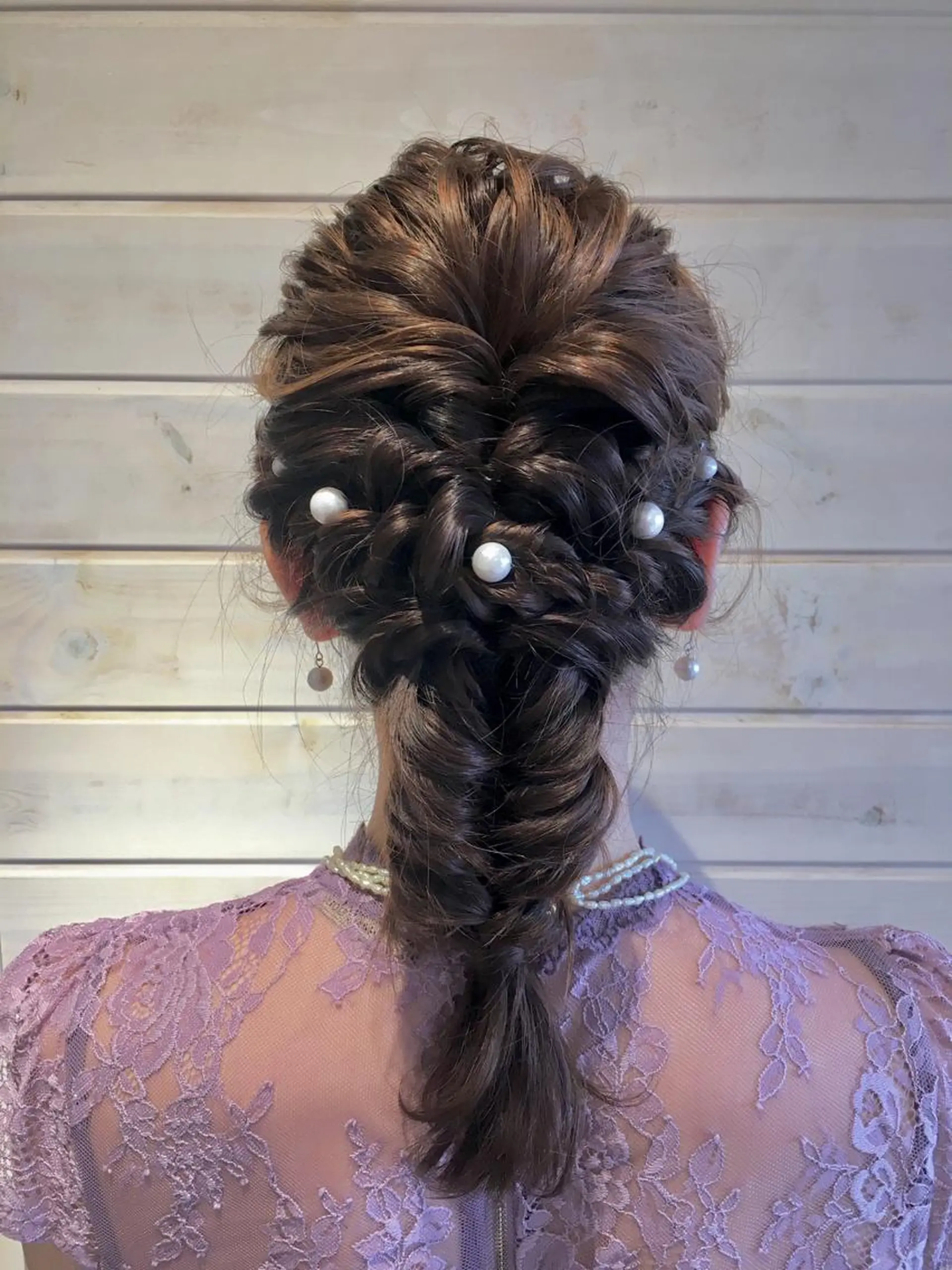 セミロング ヘアアレンジ さかい なつみのヘアスタイル