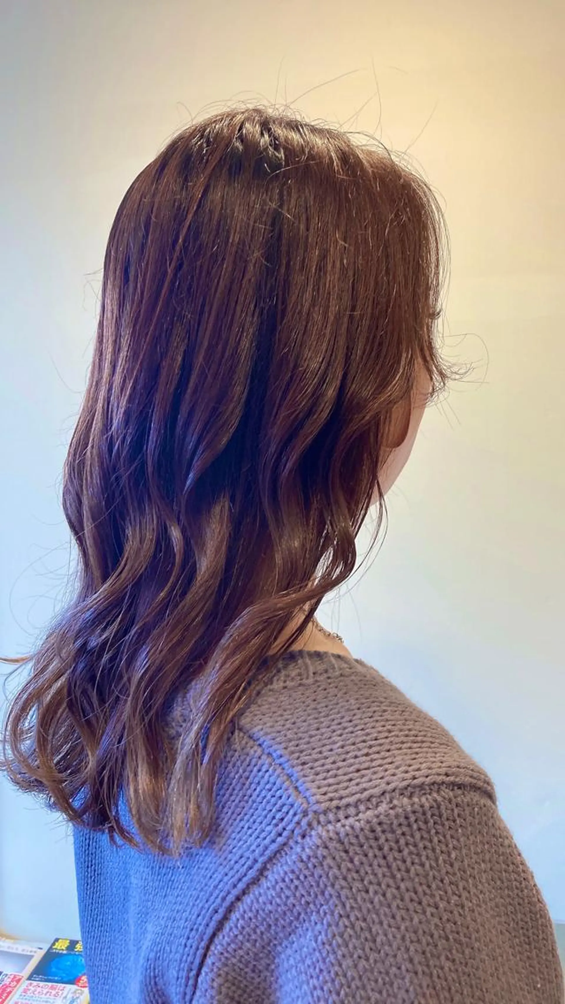 ロング カラー ブラウンカラー ショコラブラウン 小島 千夏のヘアスタイル