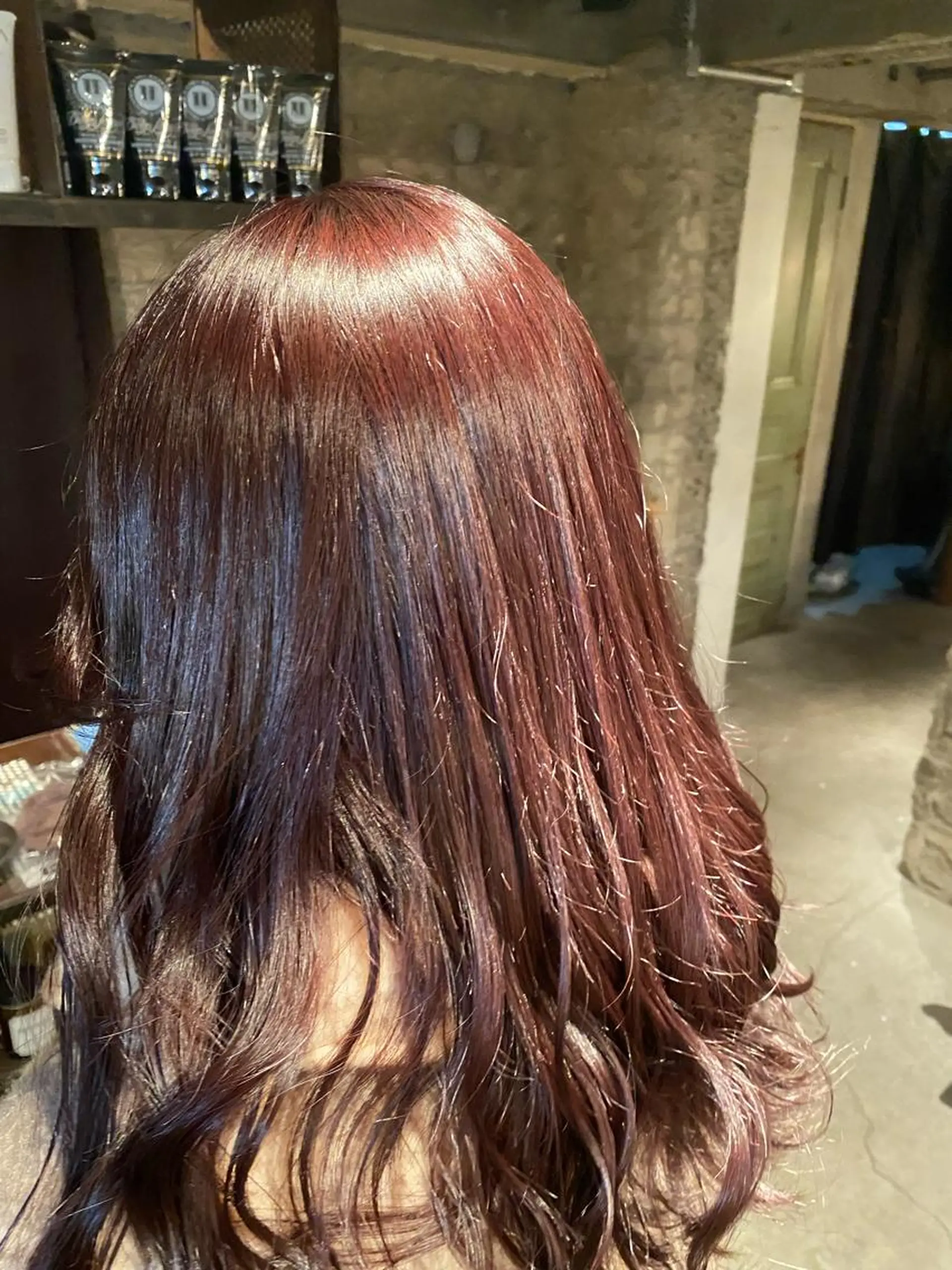 セミロング カラー お任せヘア☘️☘️ 及川渚のヘアスタイル