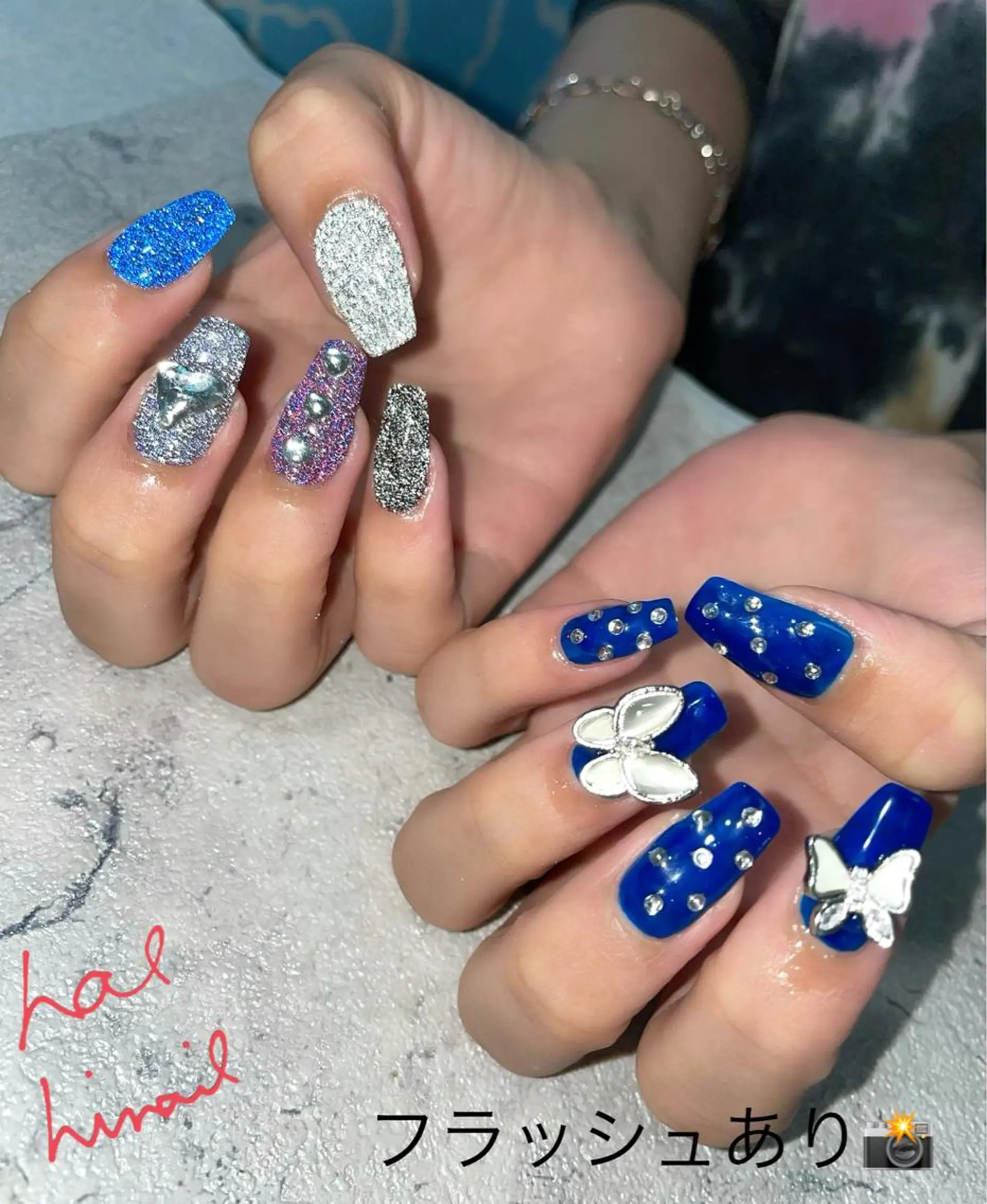 ネイル フラッシュネイル はるひな ねいるのネイルデザイン