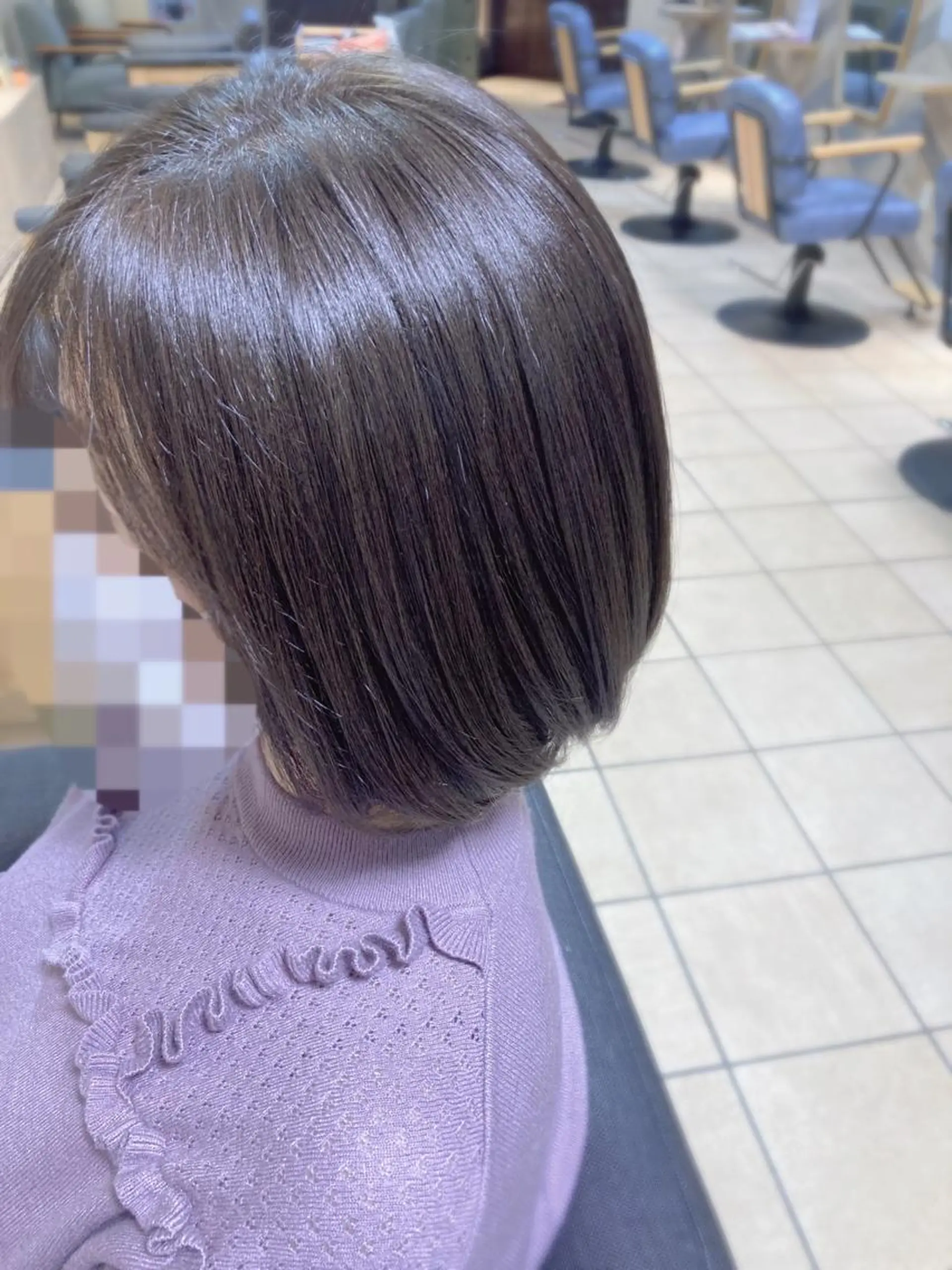 ミディアム カット トリートメント 奥谷 美代子のヘアスタイル